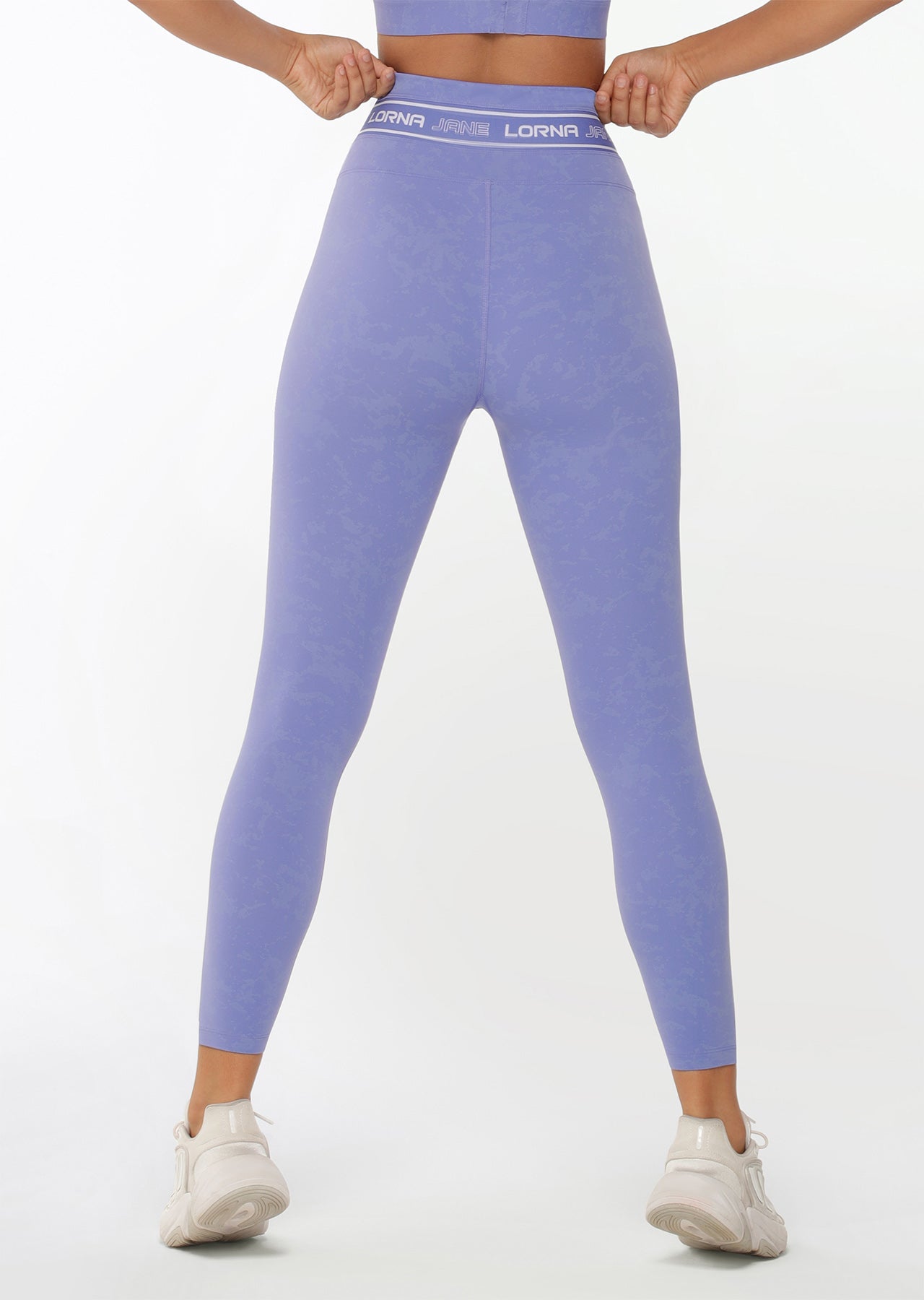 Lorna Jane Tempo Ankle Biter Leggings - Washed Jacaranda