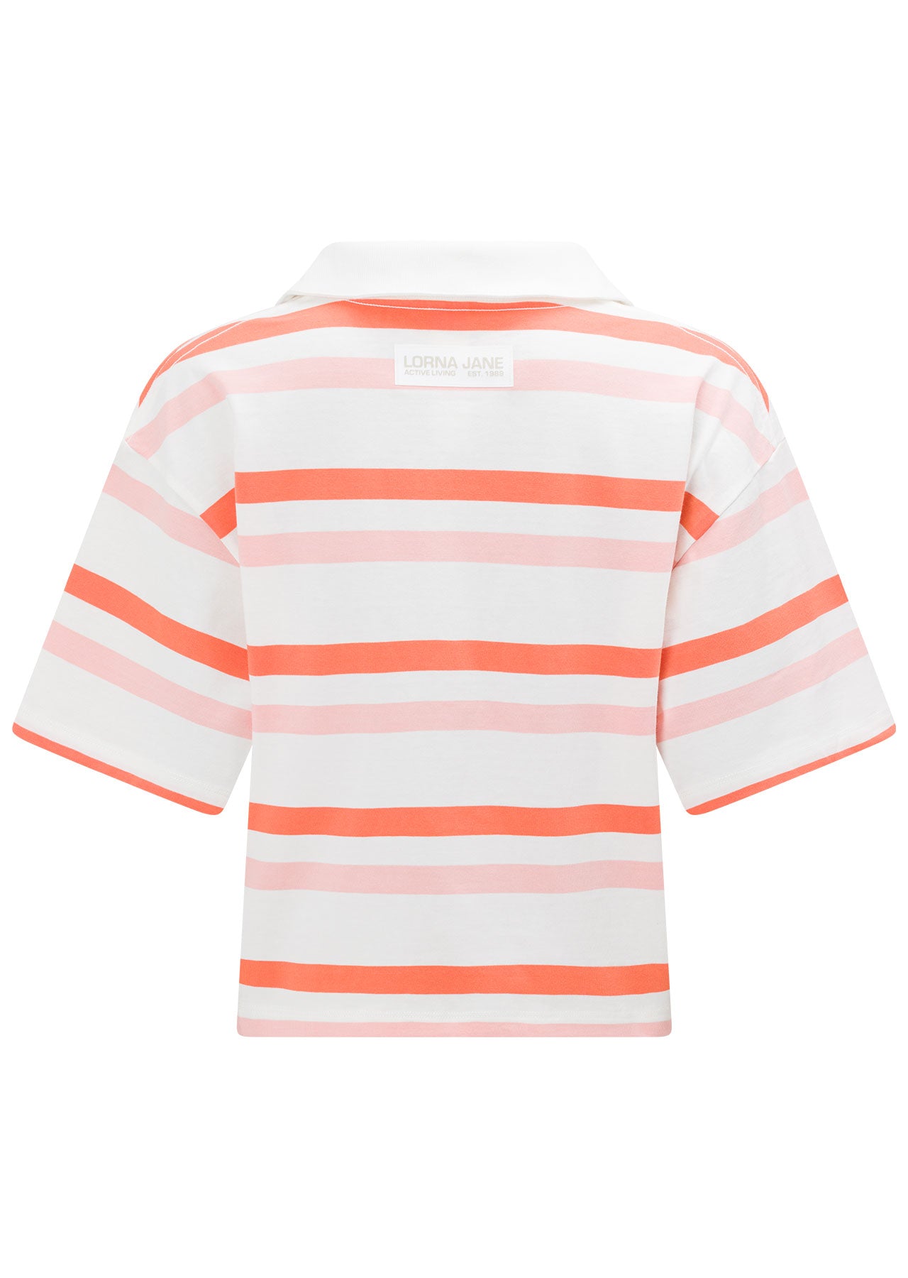 Lorna Jane Tropicana Stripe Rugby Top - Tropicana Stripe