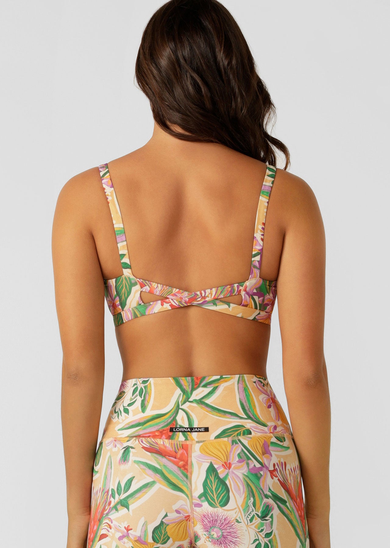 Lorna Jane Tropicana Sports Bra - Summer Tropicana Print