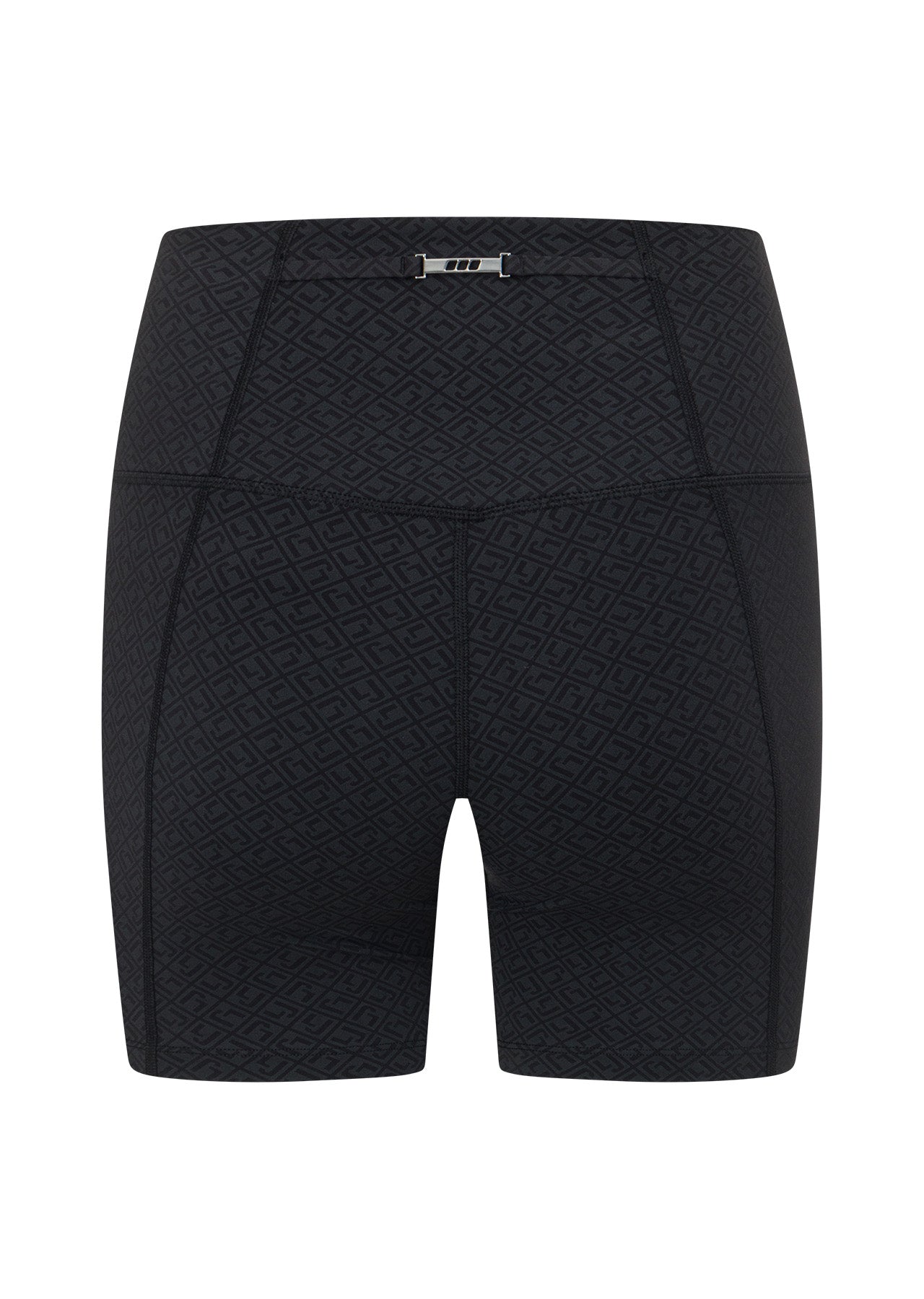 Lorna Jane Refine No Ride 12cm Bike Shorts - Black Monogram Print