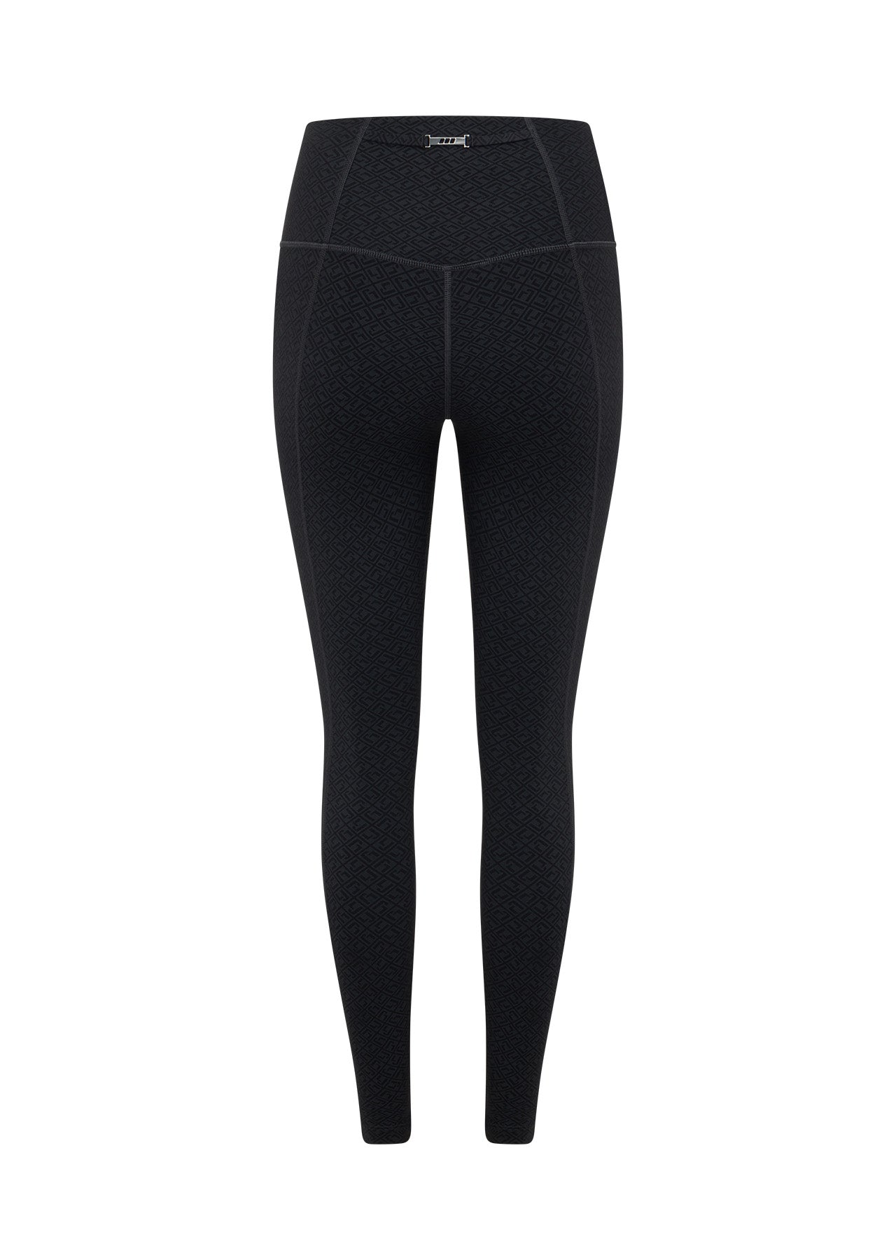 Lorna Jane Refine No Ride Ankle Biter Leggings - Black Monogram Print