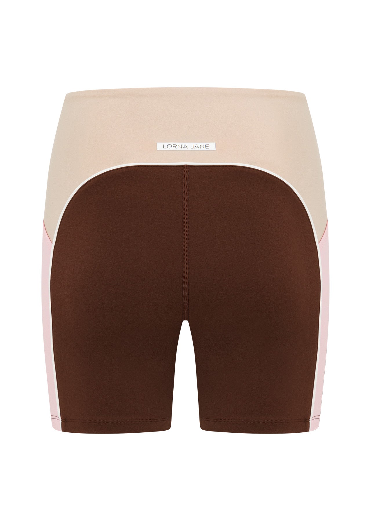 Lorna Jane Rainbow Splice No Ride Booty Pocket Bike Shorts - Rainbow Splice