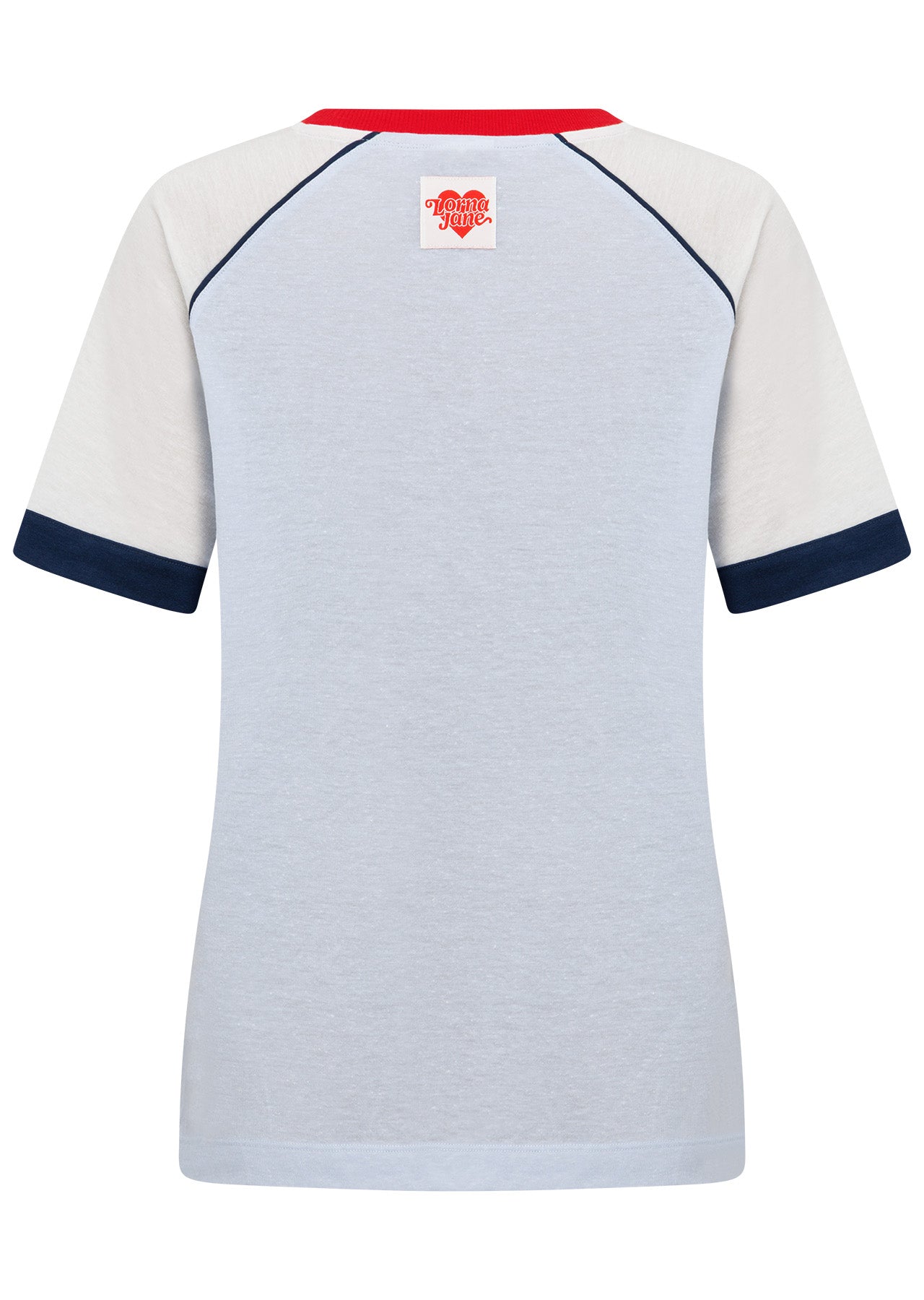 Lorna Jane Retro Revival Linen T-Shirt - Heather Blue