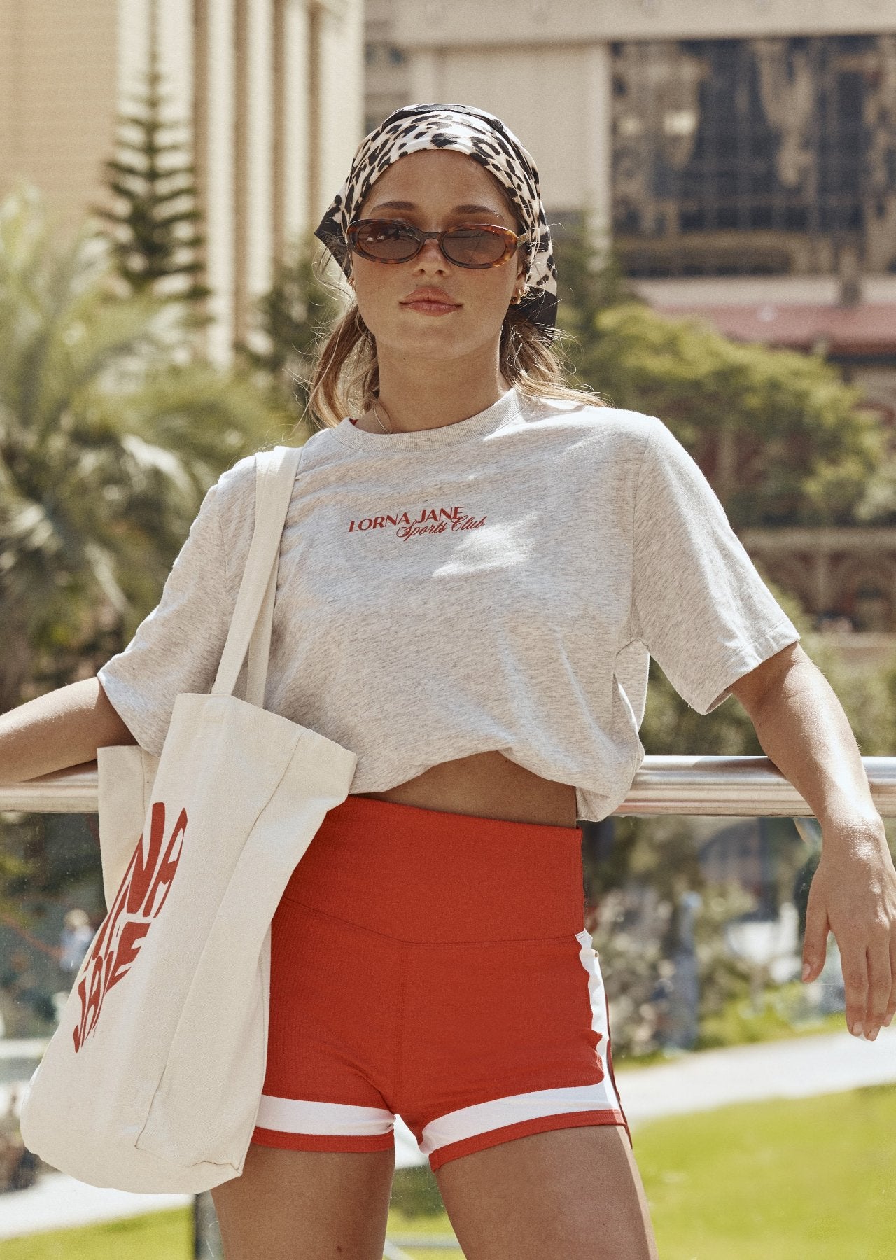 Lorna Jane Retro Rib Shorts - Ginger