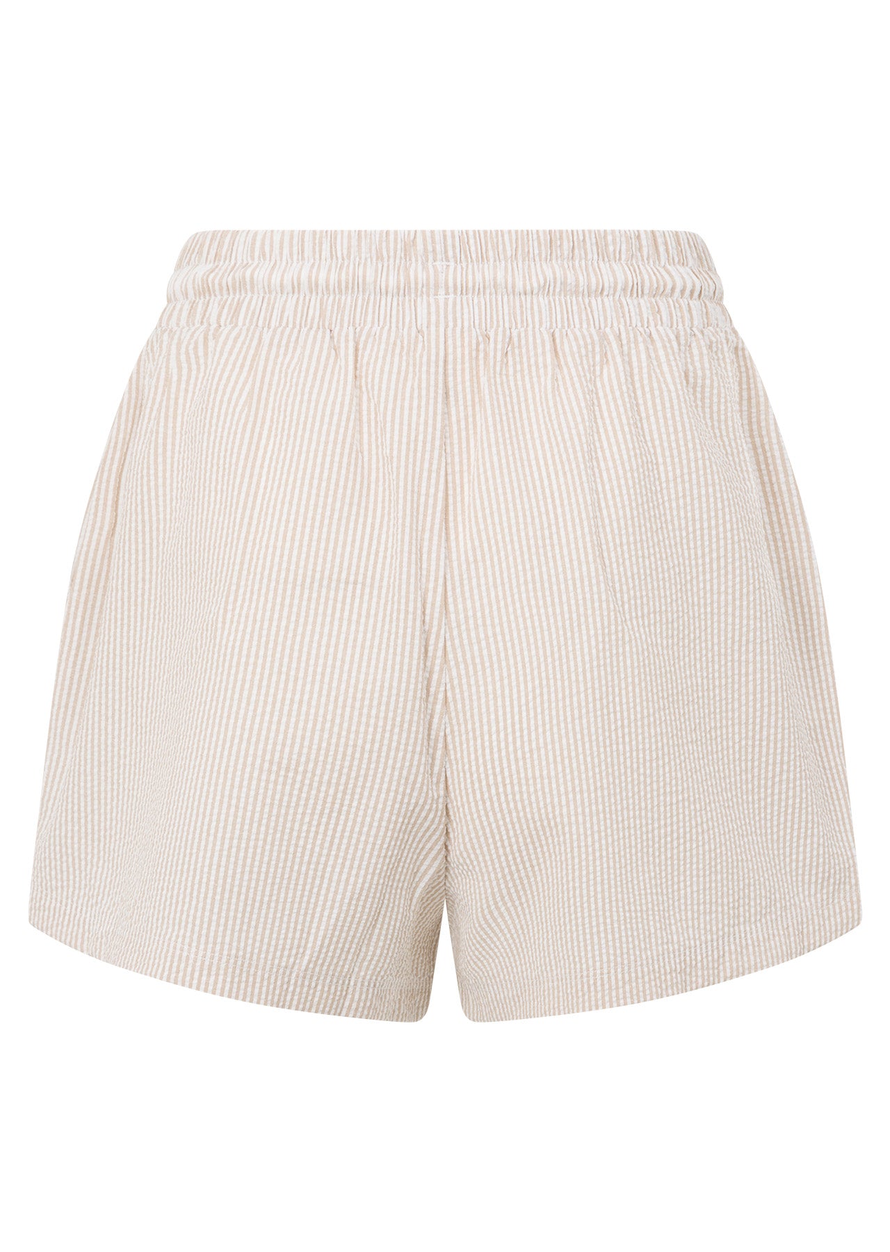 Lorna Jane Country Club Seersucker Shorts - Latte Stripe