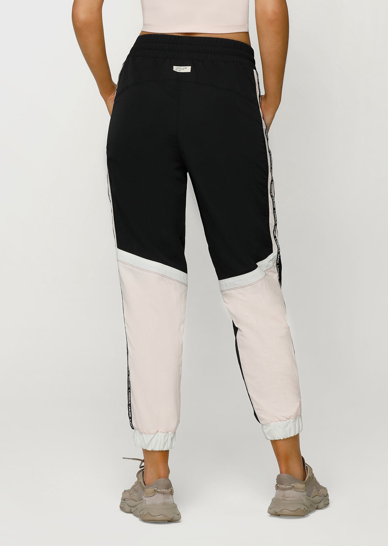 Lorna Jane 80's Revival Track Pants - Black Multi
