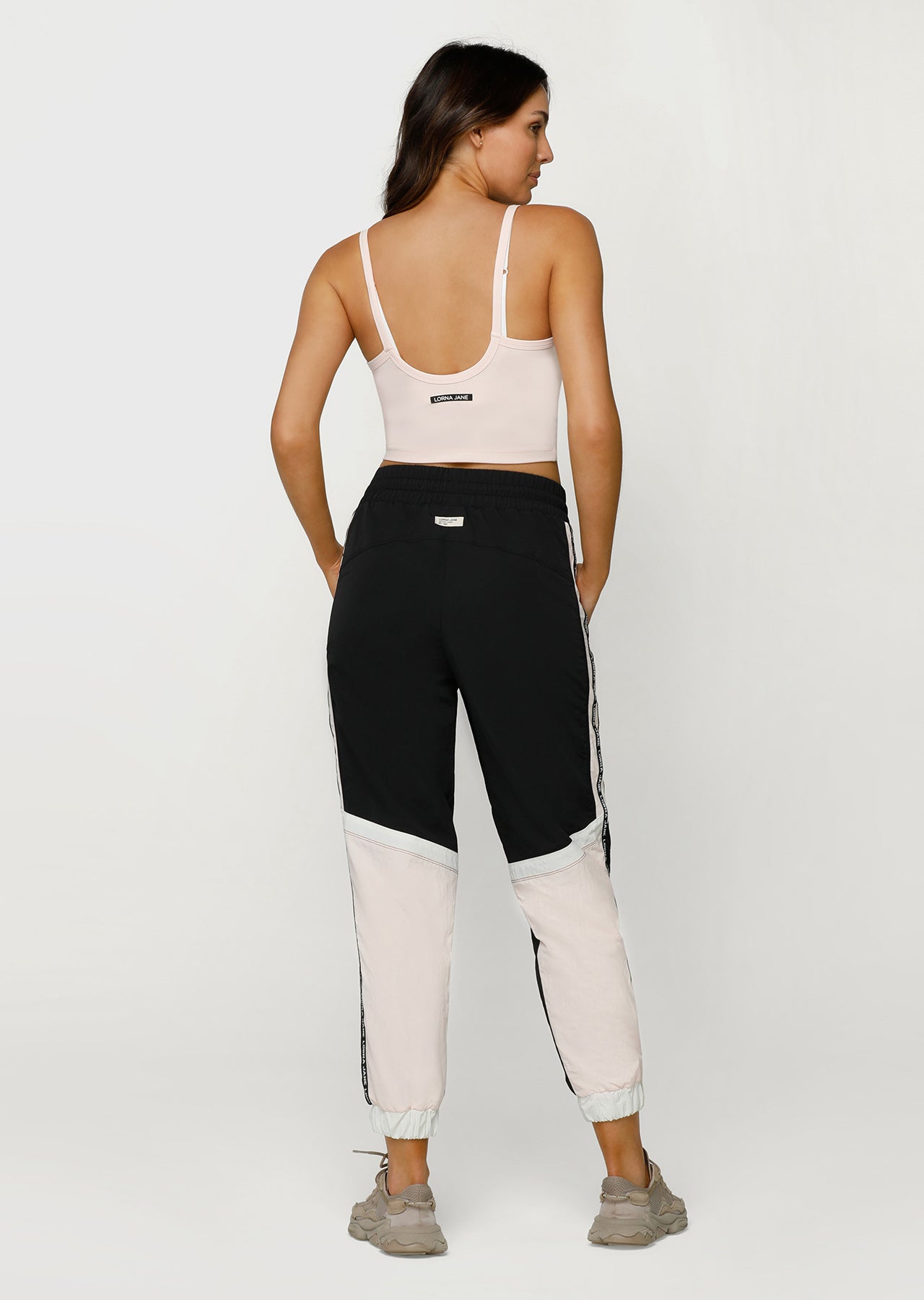 Lorna Jane 80's Revival Track Pants - Black Multi