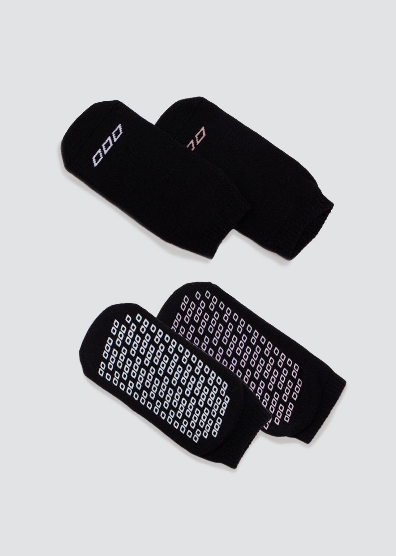Lorna Jane 2pk Icon Pilates Grip Socks - Black