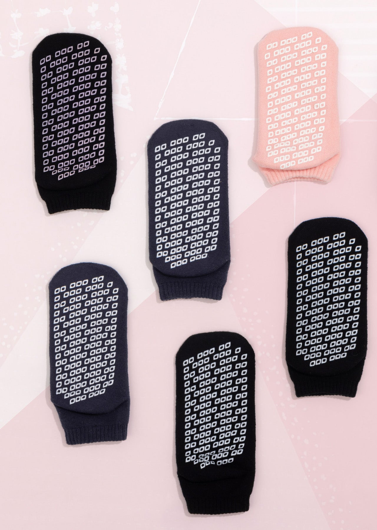 Lorna Jane 2pk Icon Pilates Grip Socks - Black