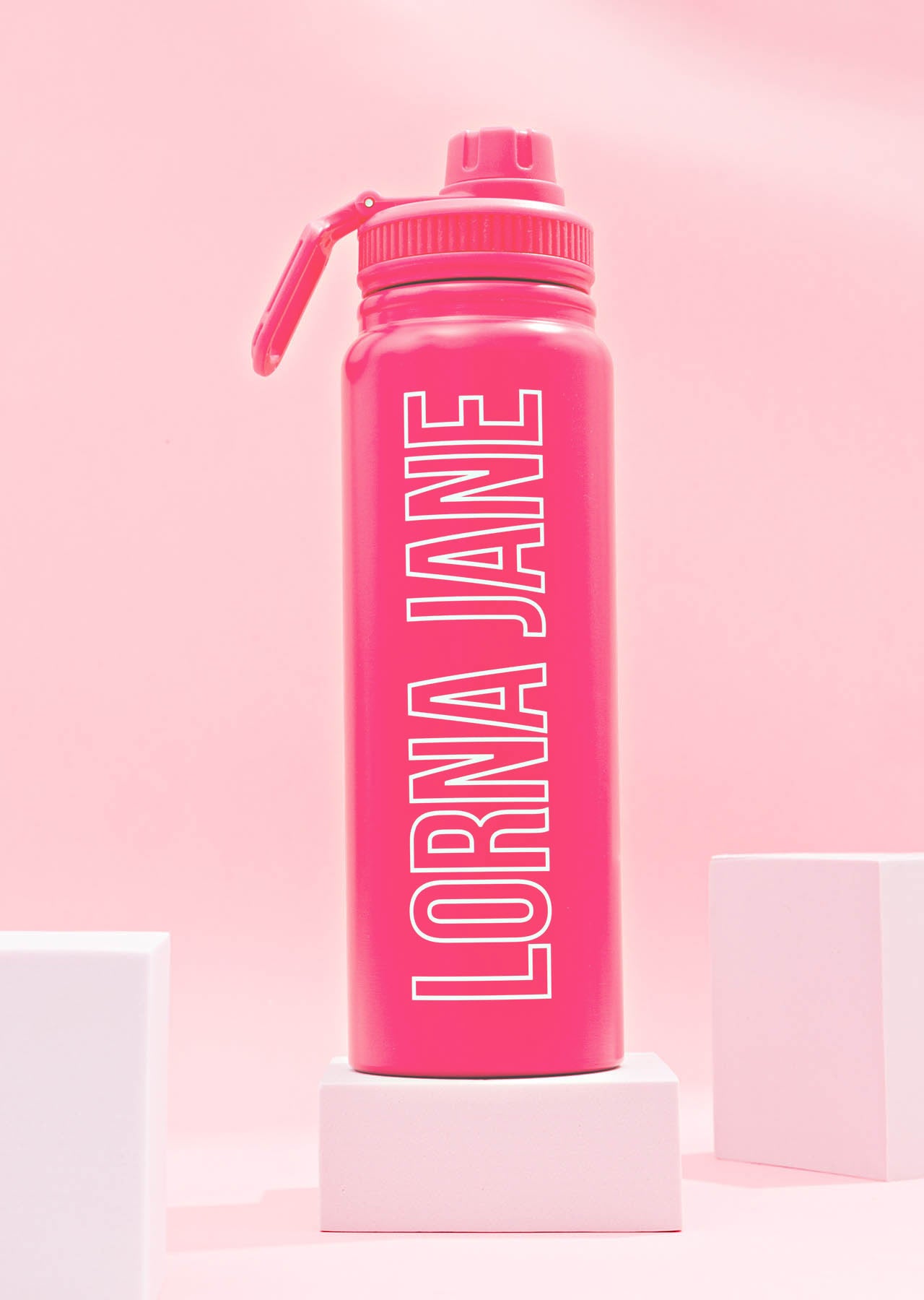 Lorna Jane LJ Insulated Drink Bottle - Babin Pink