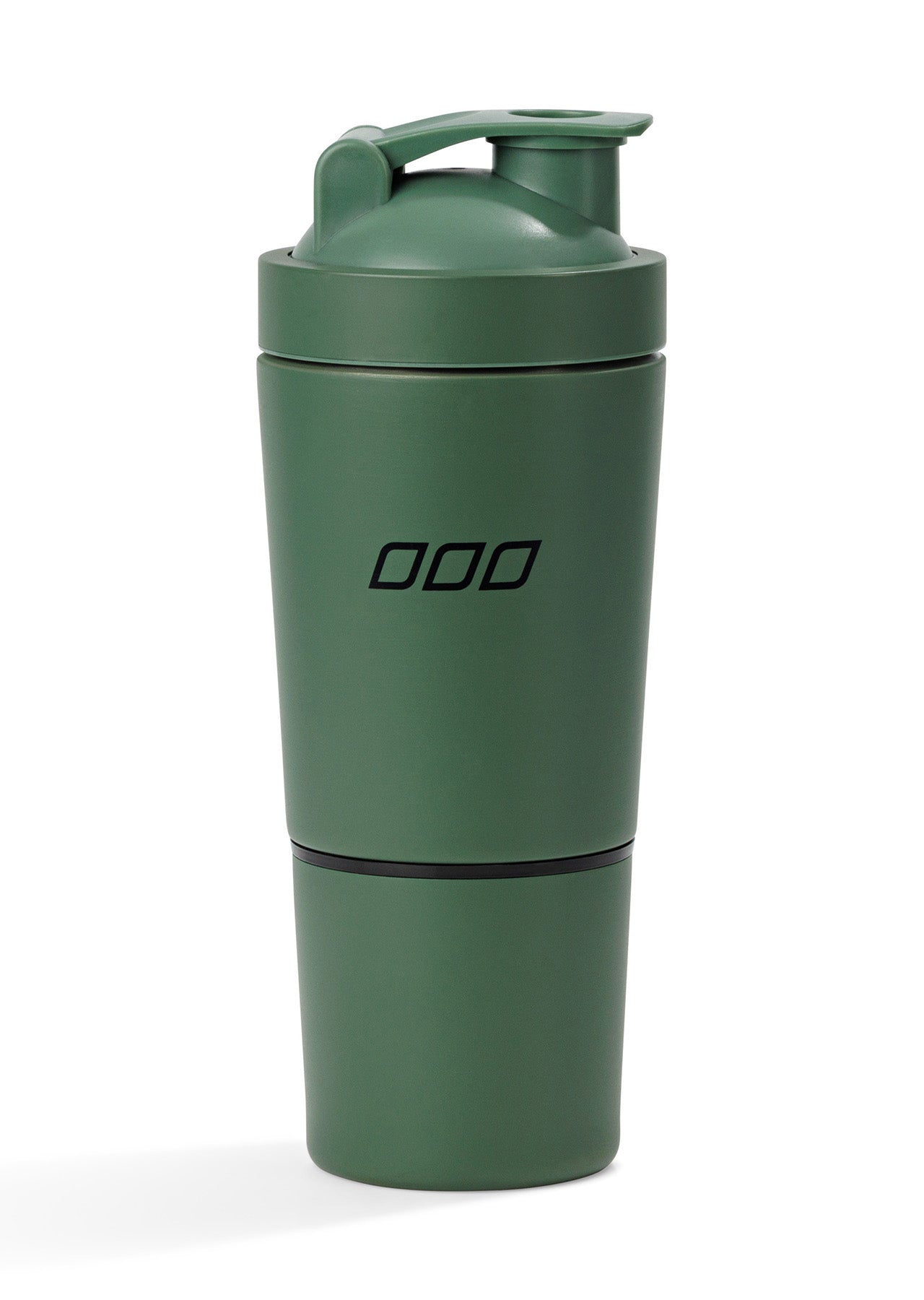 Lorna Jane Stainless Steel Compartment Protein Shaker - Dark Matcha