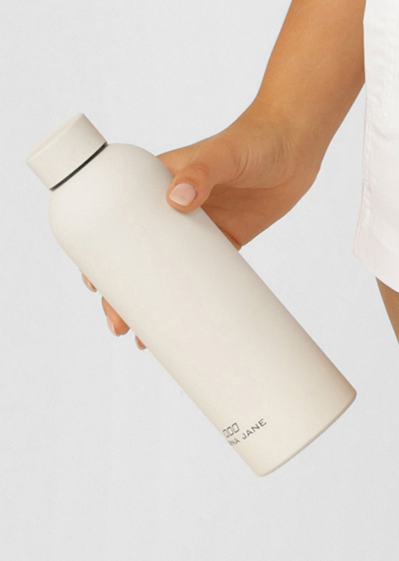 Lorna Jane On The Go 500ml Water Bottle - Porcelain
