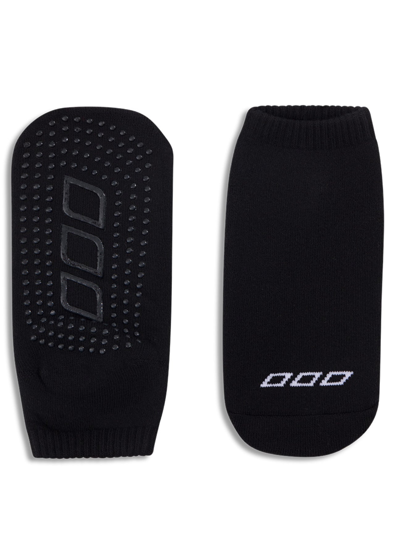Lorna Jane 2PK Icon Pilates Grip Socks - Black & Amethyst Shadow
