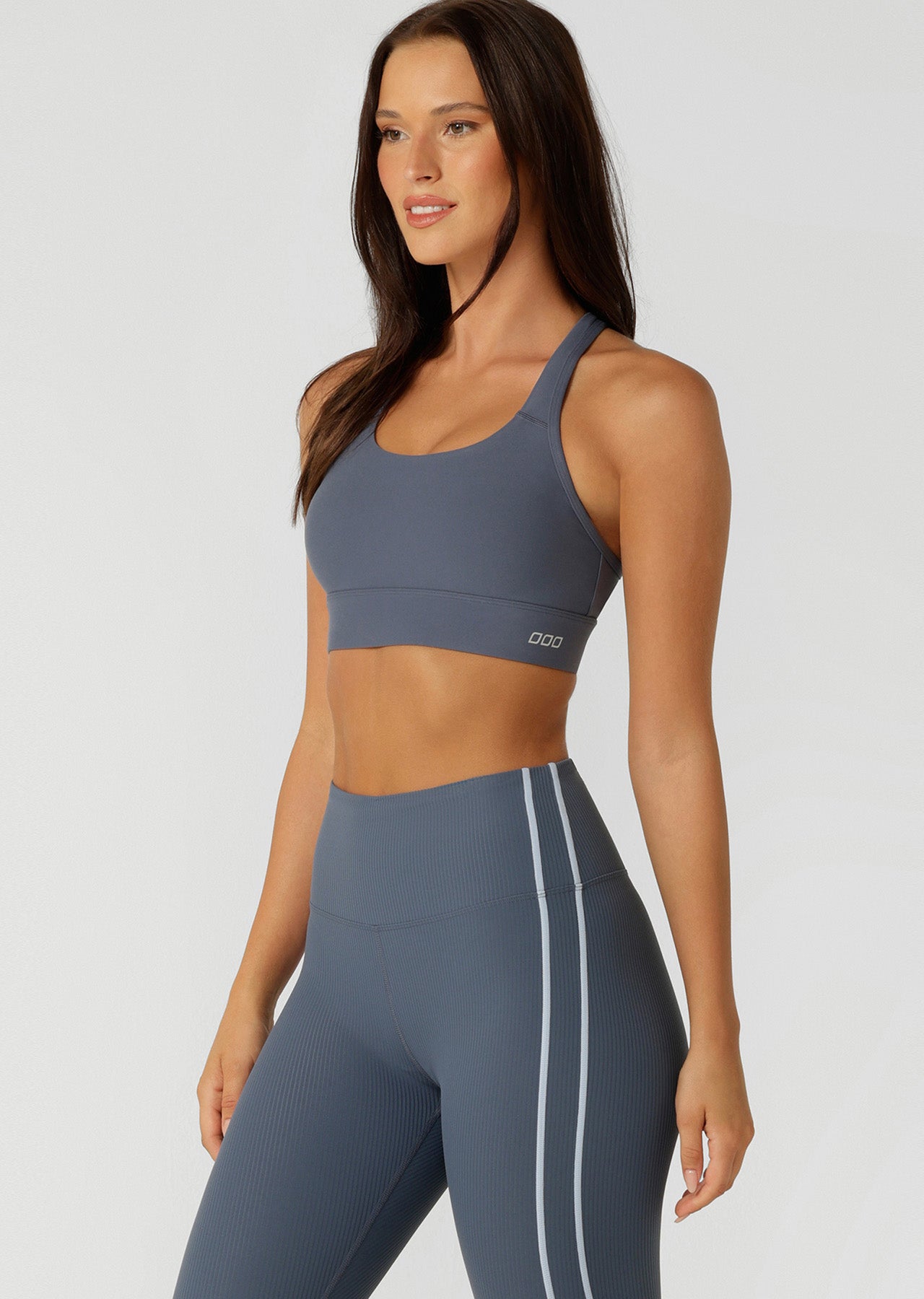 Lorna Jane Amy Maximum Support Sports Bra - Dark Powder Grey
