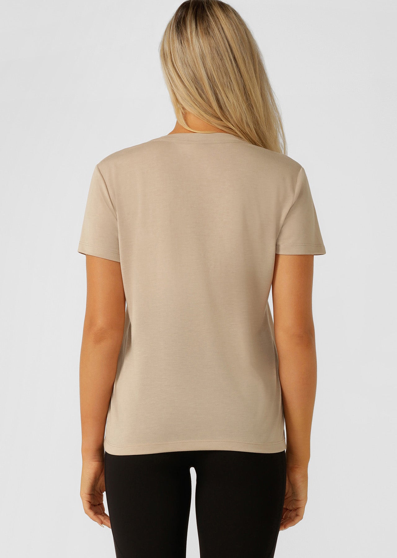 Lorna Jane Lotus T-Shirt - Oxford Tan