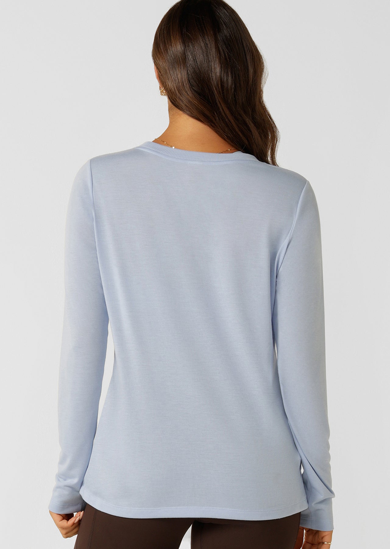 Lorna Jane Lotus Long Sleeve Top - Light Moontide