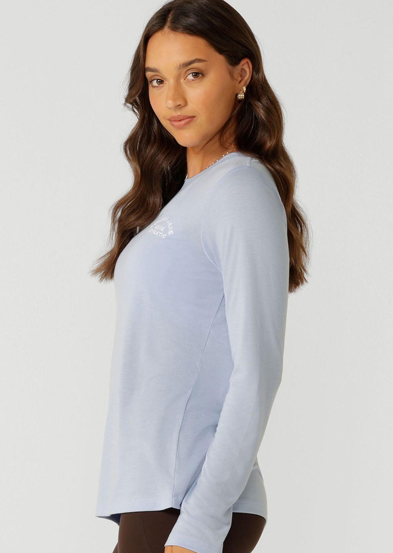 Lorna Jane Lotus Long Sleeve Top - Light Moontide