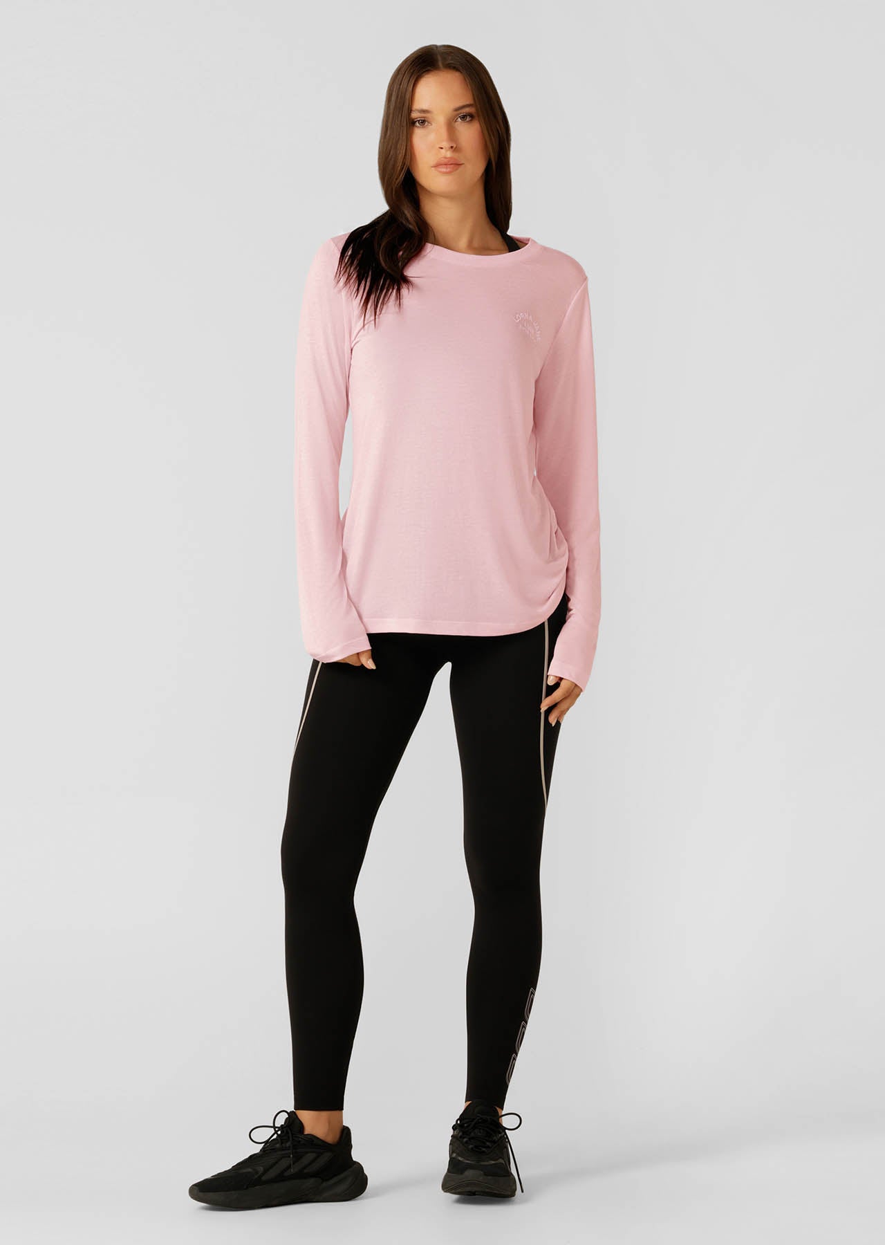 Lorna Jane Lotus Long Sleeve Top - Pale Peony