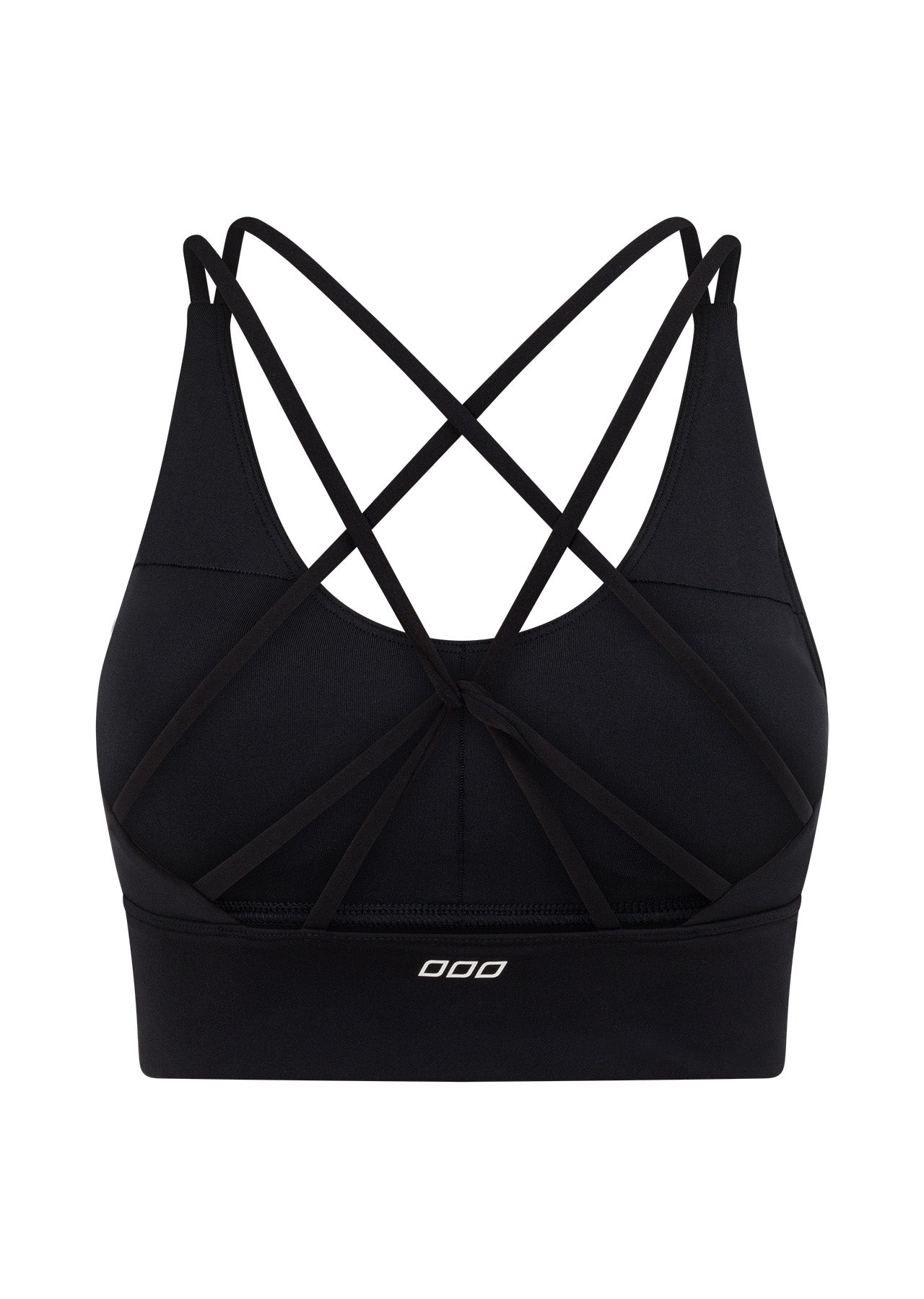 Lorna Jane Lotus Longline Sports Bra - Black