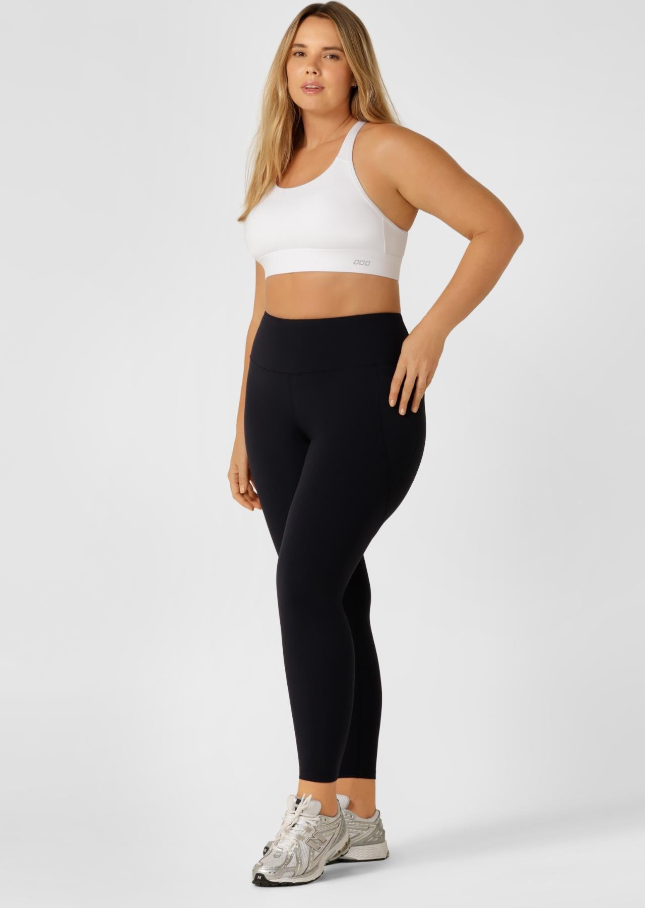 Lorna Jane Amy Phone Pocket Tech Ankle Biter Leggings - Black