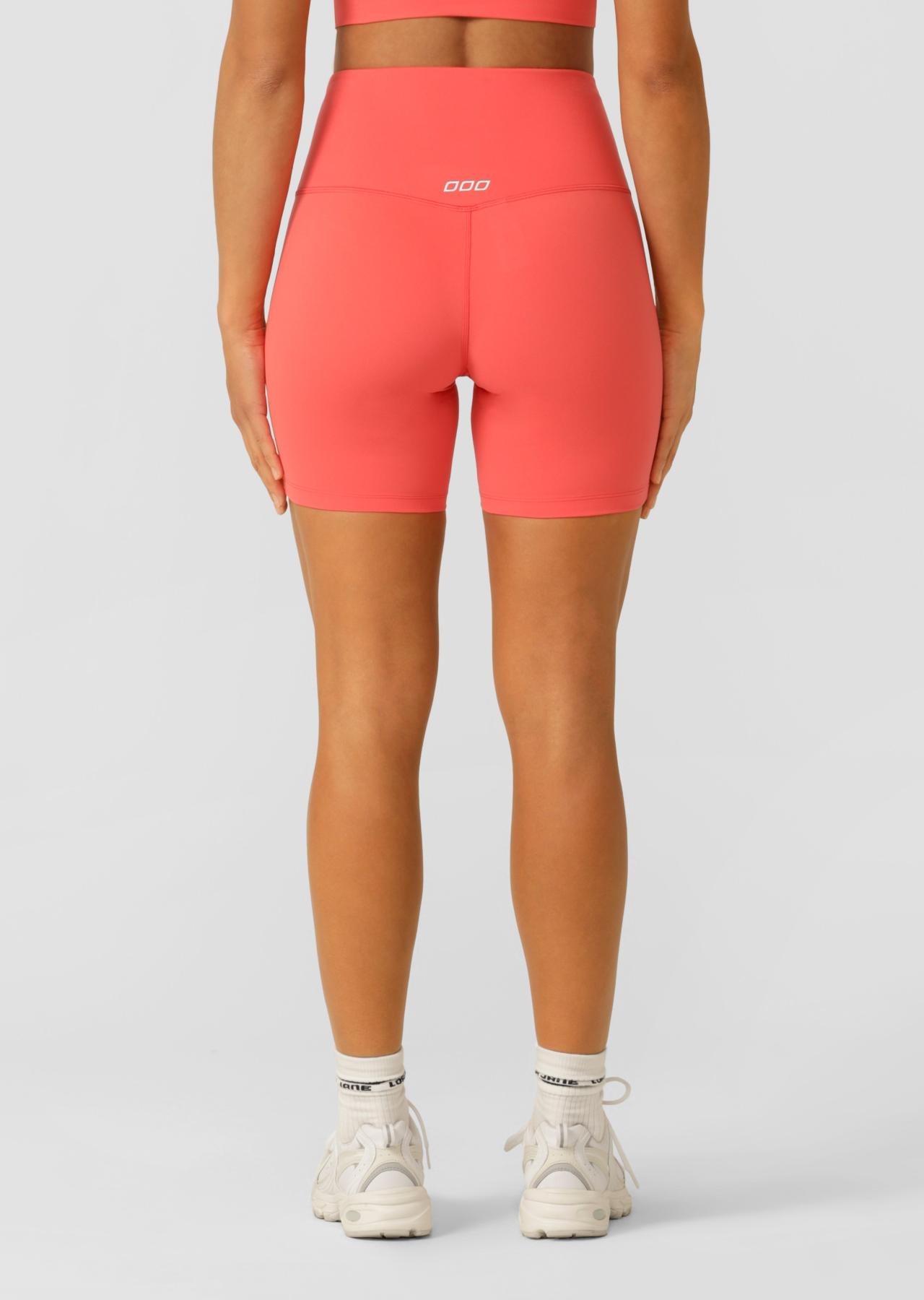 Lorna Jane Lotus No Chafe 16cm Bike Shorts - Strawberry