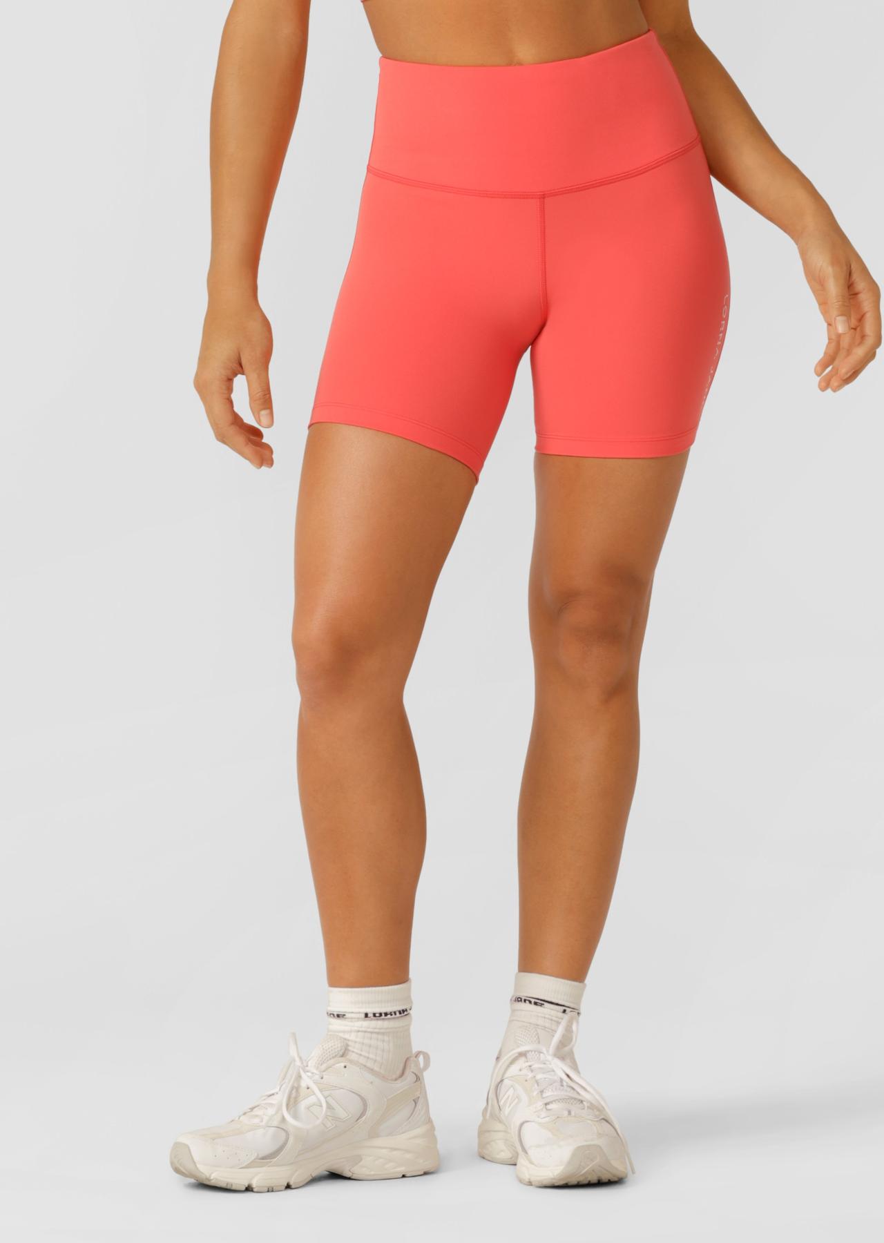 Lorna Jane Lotus No Chafe 16cm Bike Shorts - Strawberry
