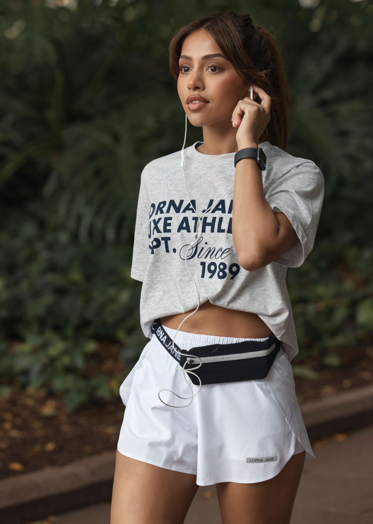Lorna Jane Lightspeed Phone Pocket Run Shorts - White