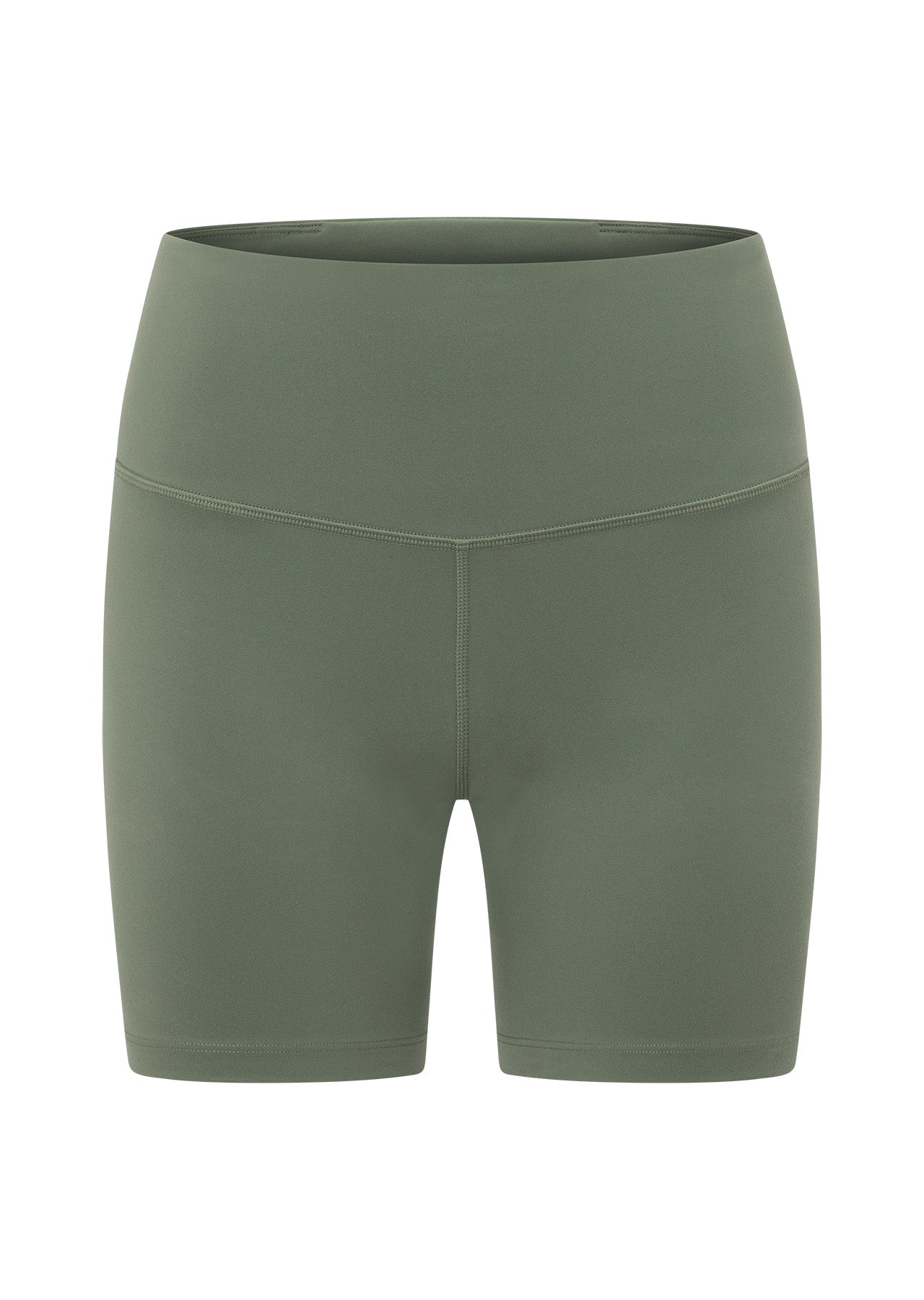 Lorna Jane Lotus No Chafe Phone Pocket 16cm Bike Shorts - Light Khaki