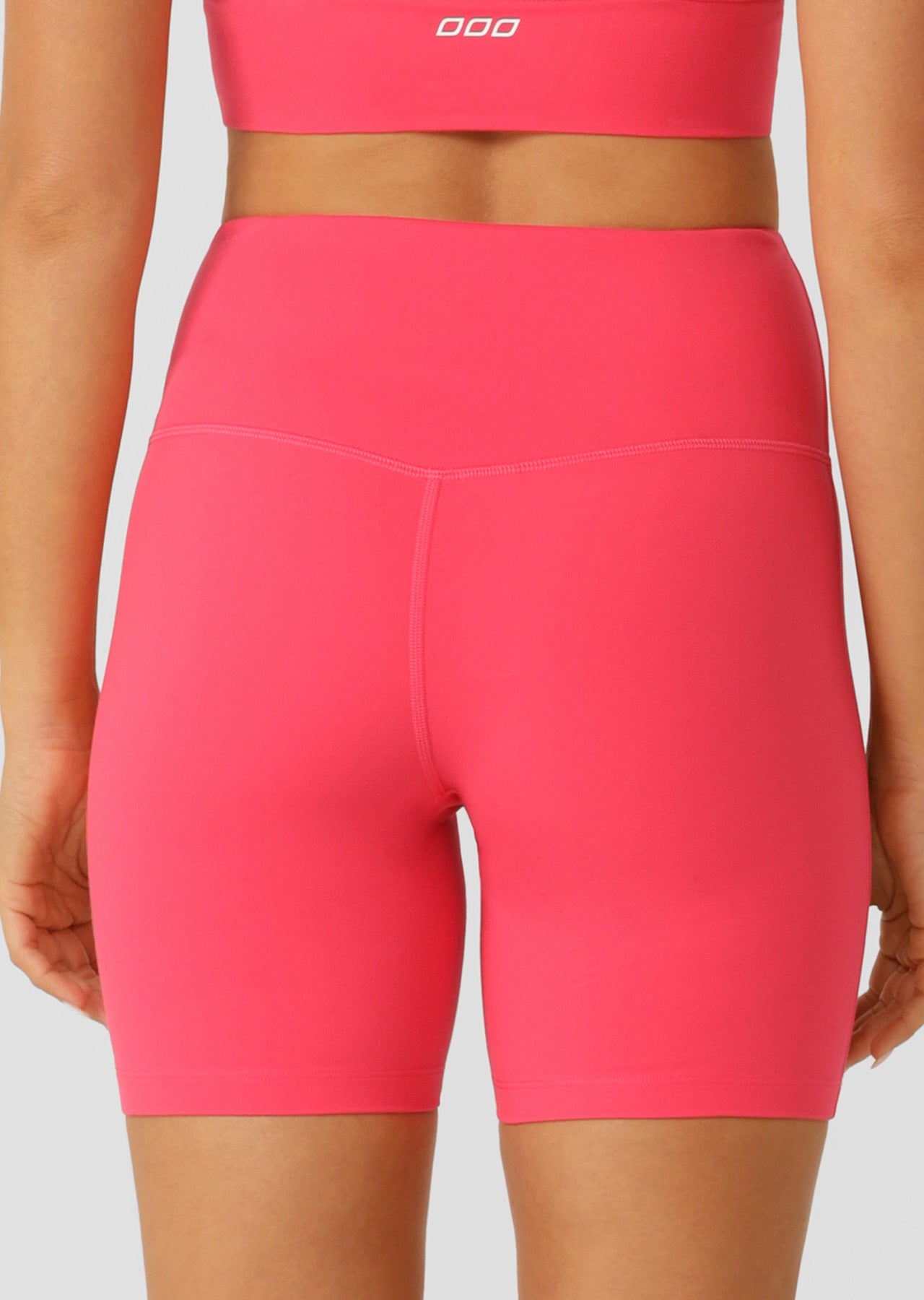 Lorna Jane Lotus No Chafe Phone Pocket 16cm Bike Shorts - Neon Raspberry
