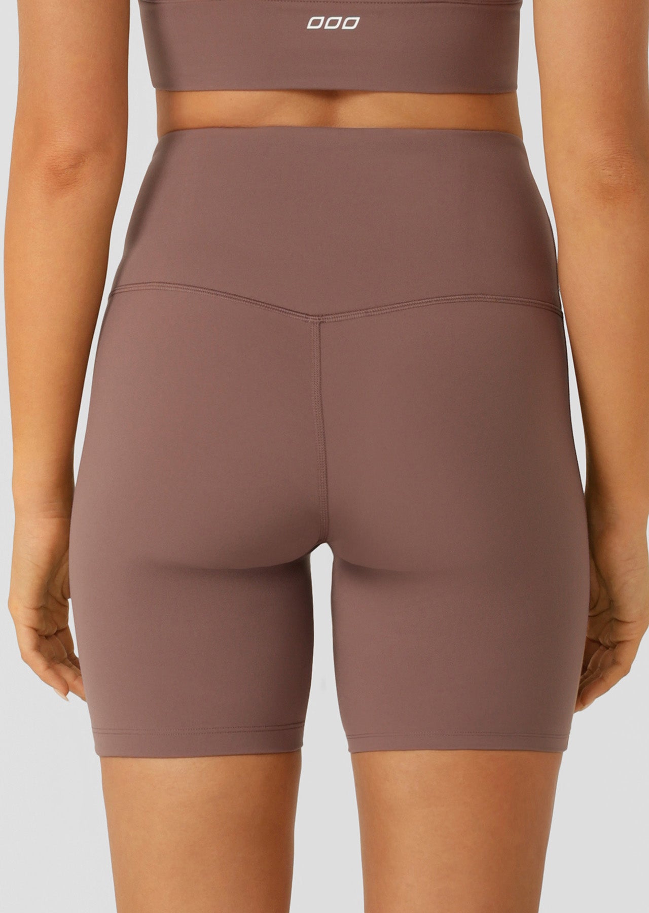 Lorna Jane Lotus No Chafe Phone Pocket 16cm Bike Shorts - Stone