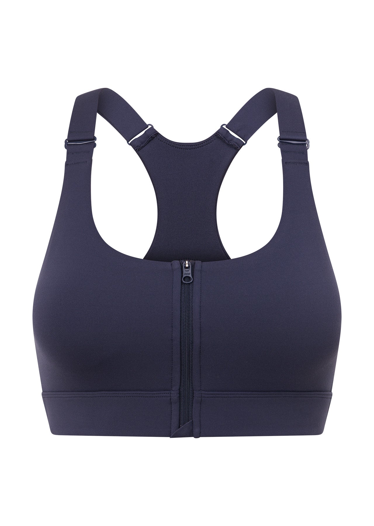 Lorna Jane Easy Zip On Max Support Sports Bra - Ash Blue