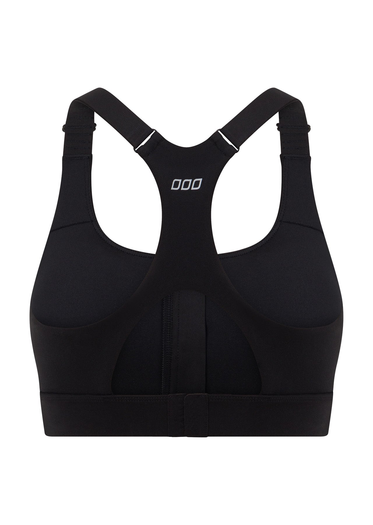 Lorna Jane Easy Zip On Max Support Sports Bra - Recycled Black