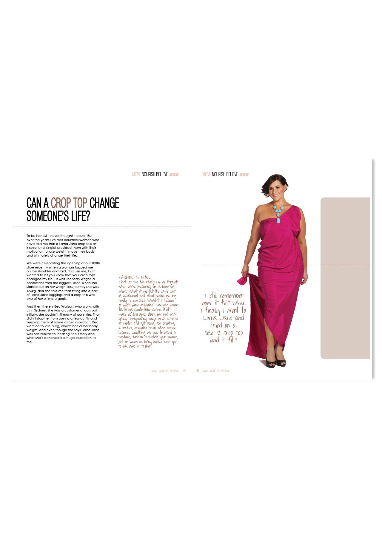 Lorna Jane Move Nourish Believe Paperback - Multi