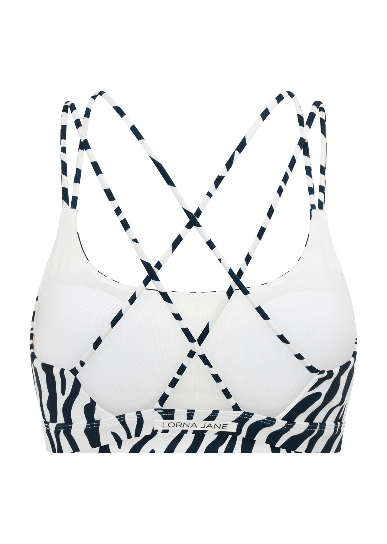 Lorna Jane Safari Sports Bra - Midnight Blue Safari Print