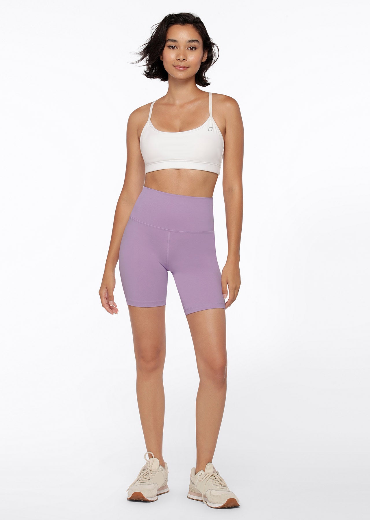 Lorna Jane Weekender Lounge Bike Shorts - Soft Lilac