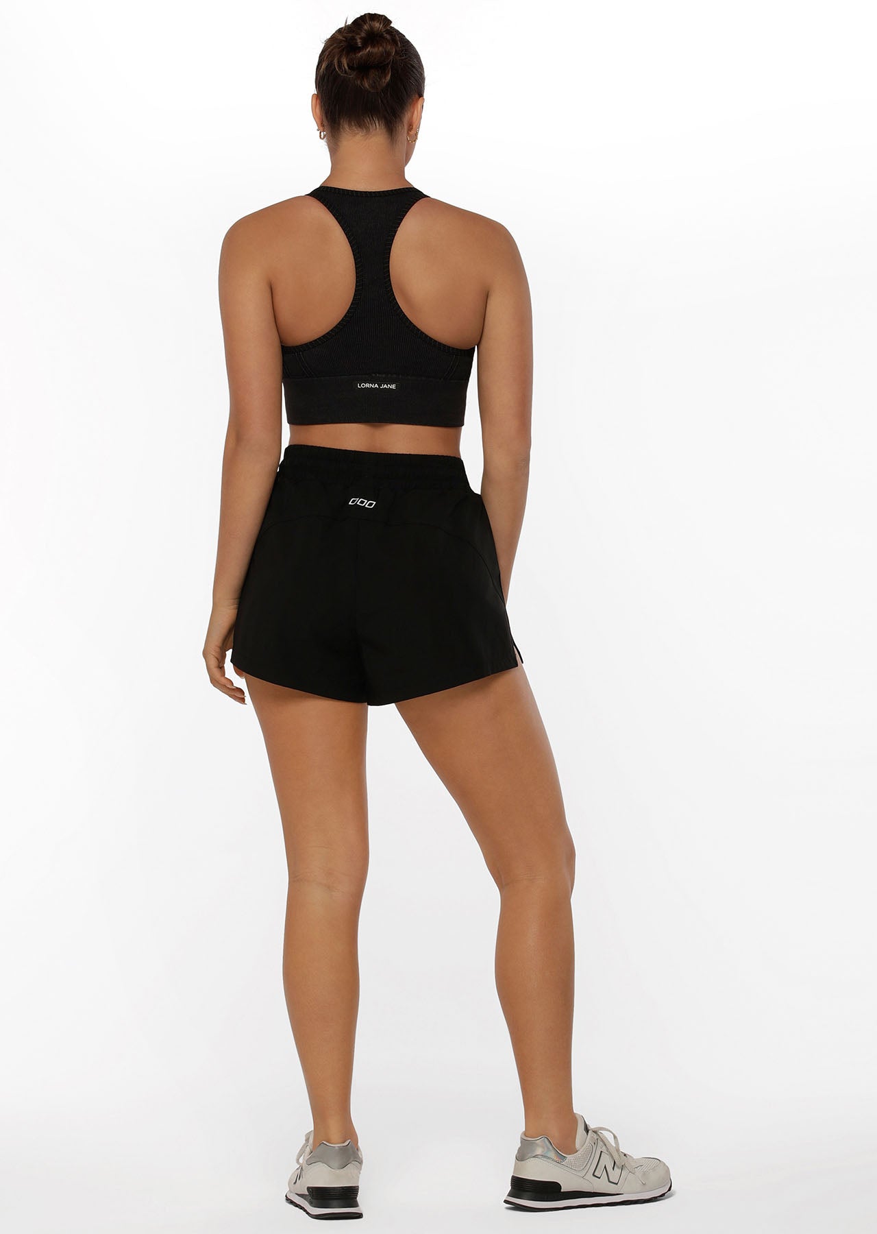 Lorna Jane Abrasion Resistant Wrap Run Shorts - Black