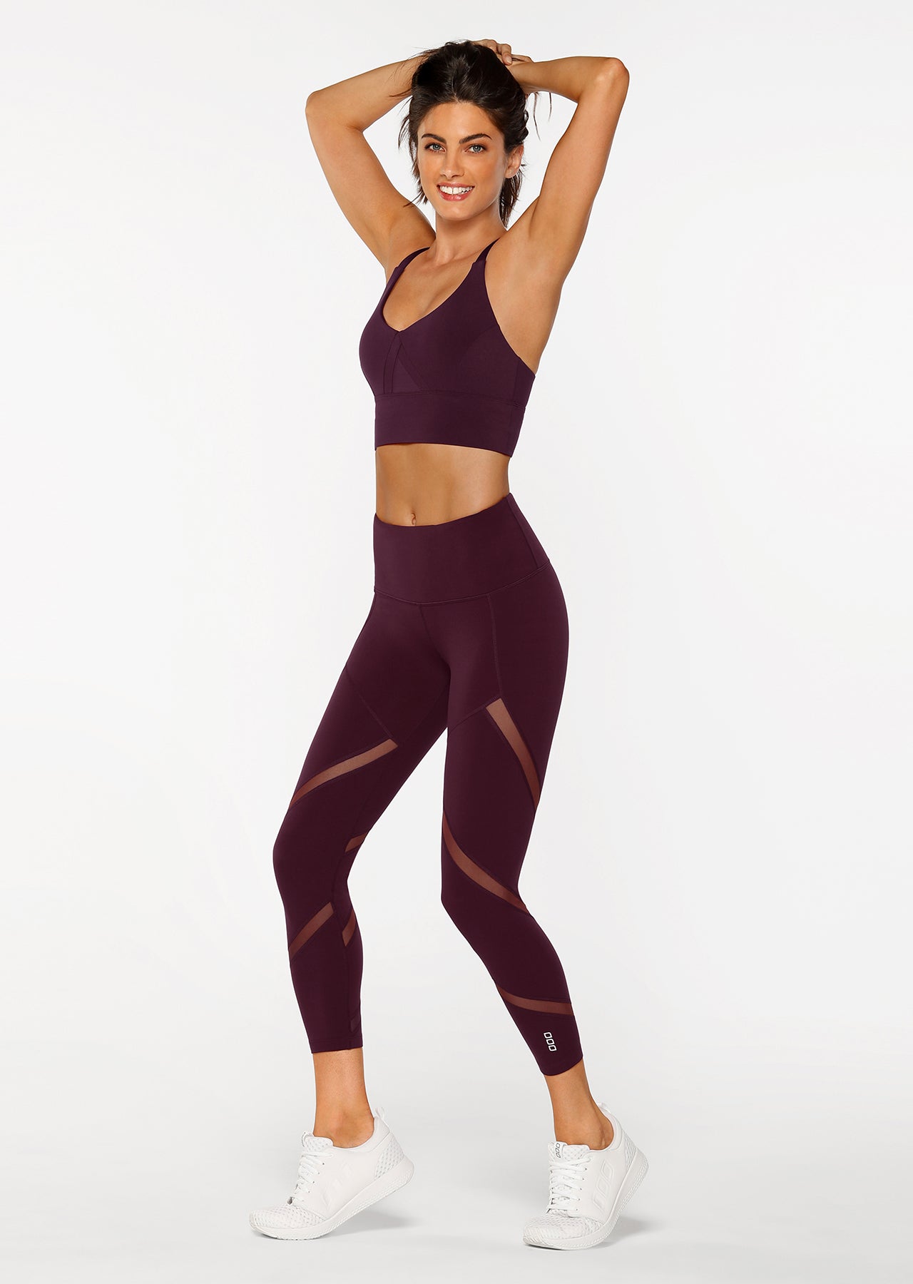 Lorna Jane Agility Core Ankle Biter Tight - Pinot