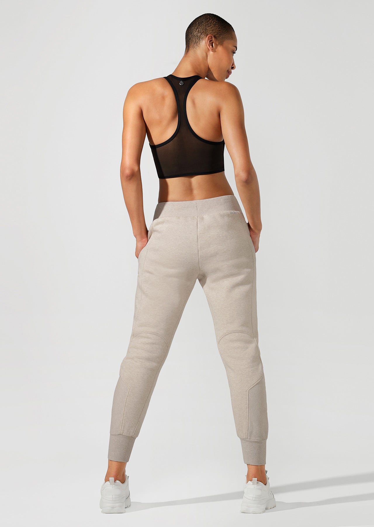 Lorna Jane Always Cosy Track Pants - Off White Marl