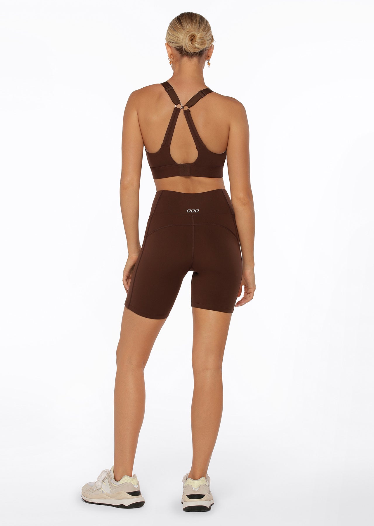 Lorna Jane Amy Phone Pocket Tech Bike Shorts - Espresso