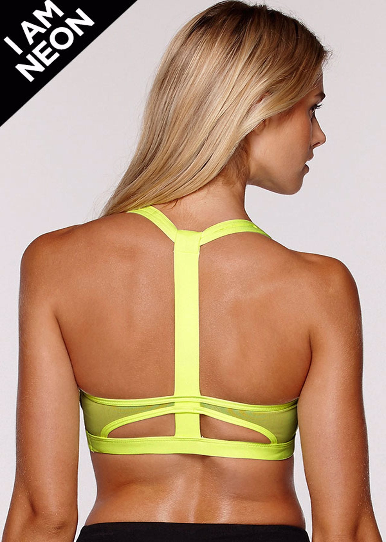 Lorna Jane Angel Sports Bra - Neon Lemon Sorbet