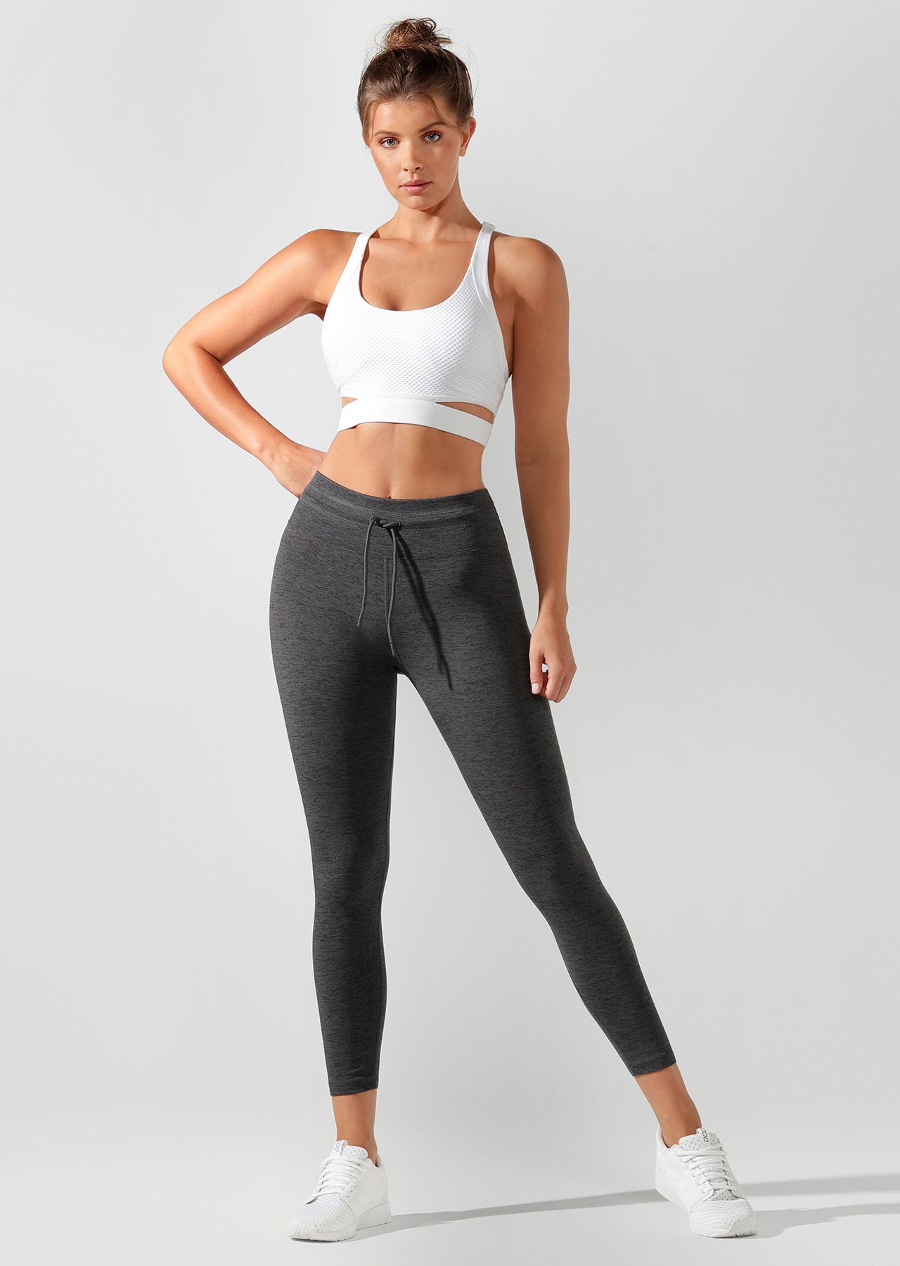 Lorna Jane Cardio Core Ankle Biter Tight - Titanium Marl