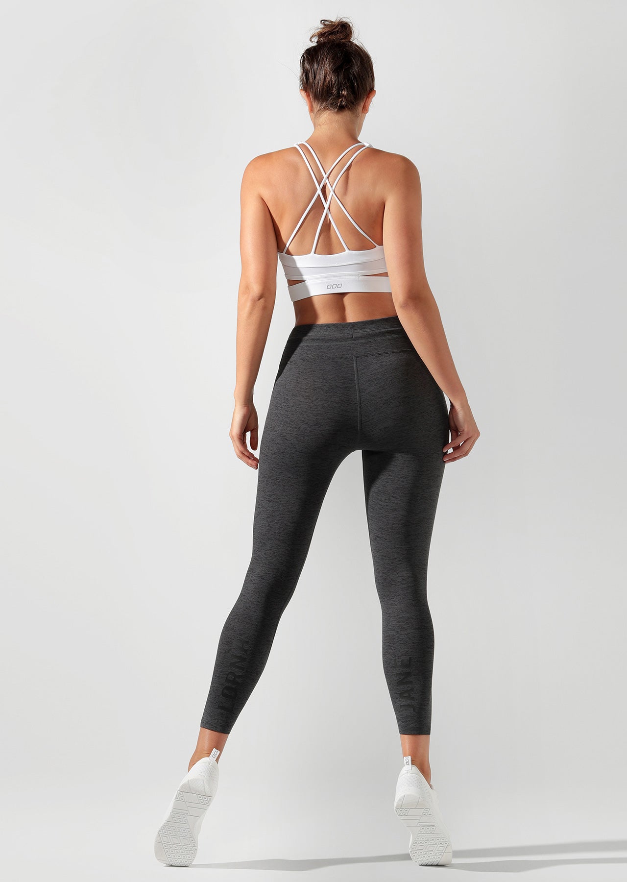 Lorna Jane Cardio Core Ankle Biter Tight - Titanium Marl