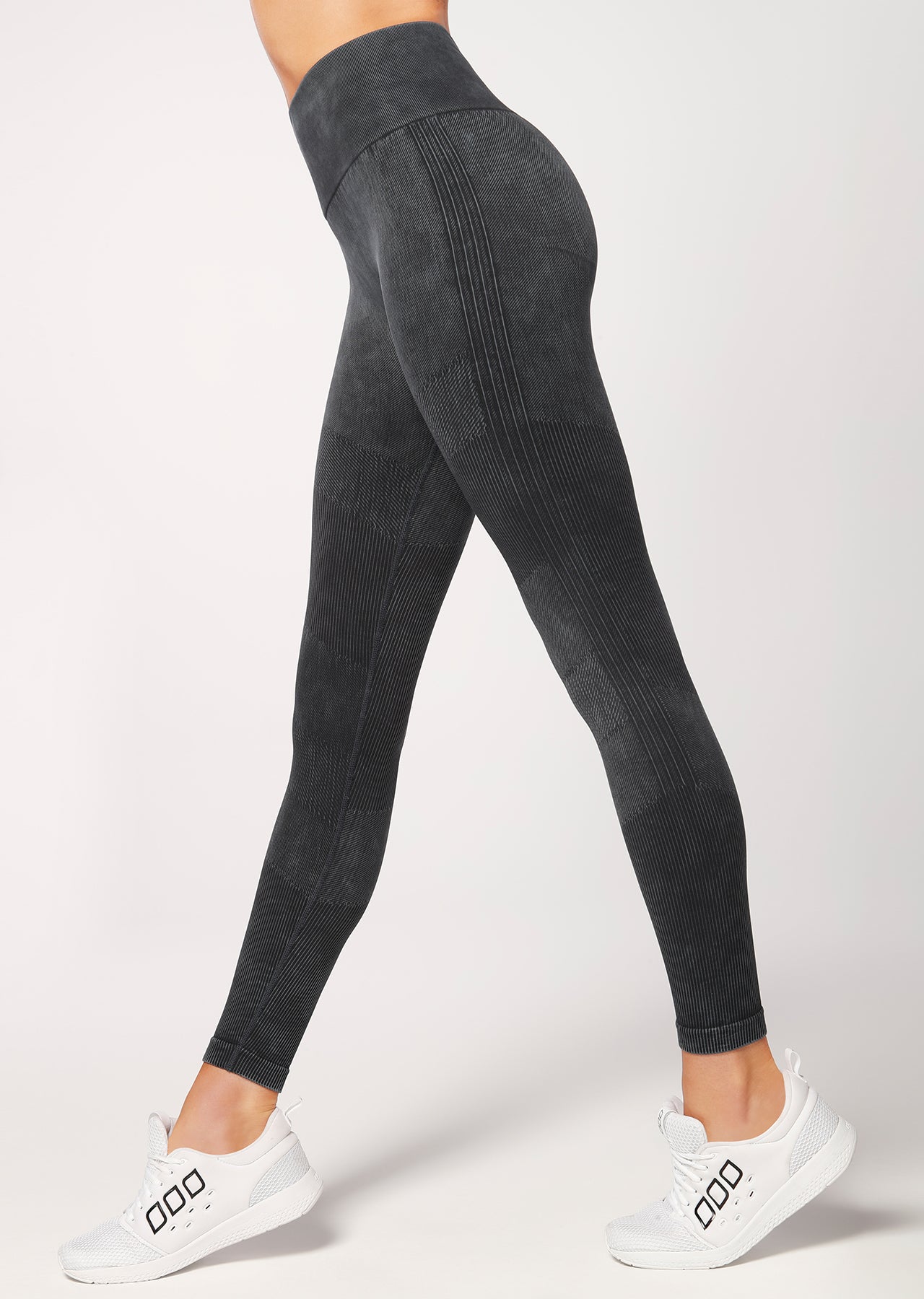 Lorna Jane Diamond Seamless F/L Tight - Washed Black
