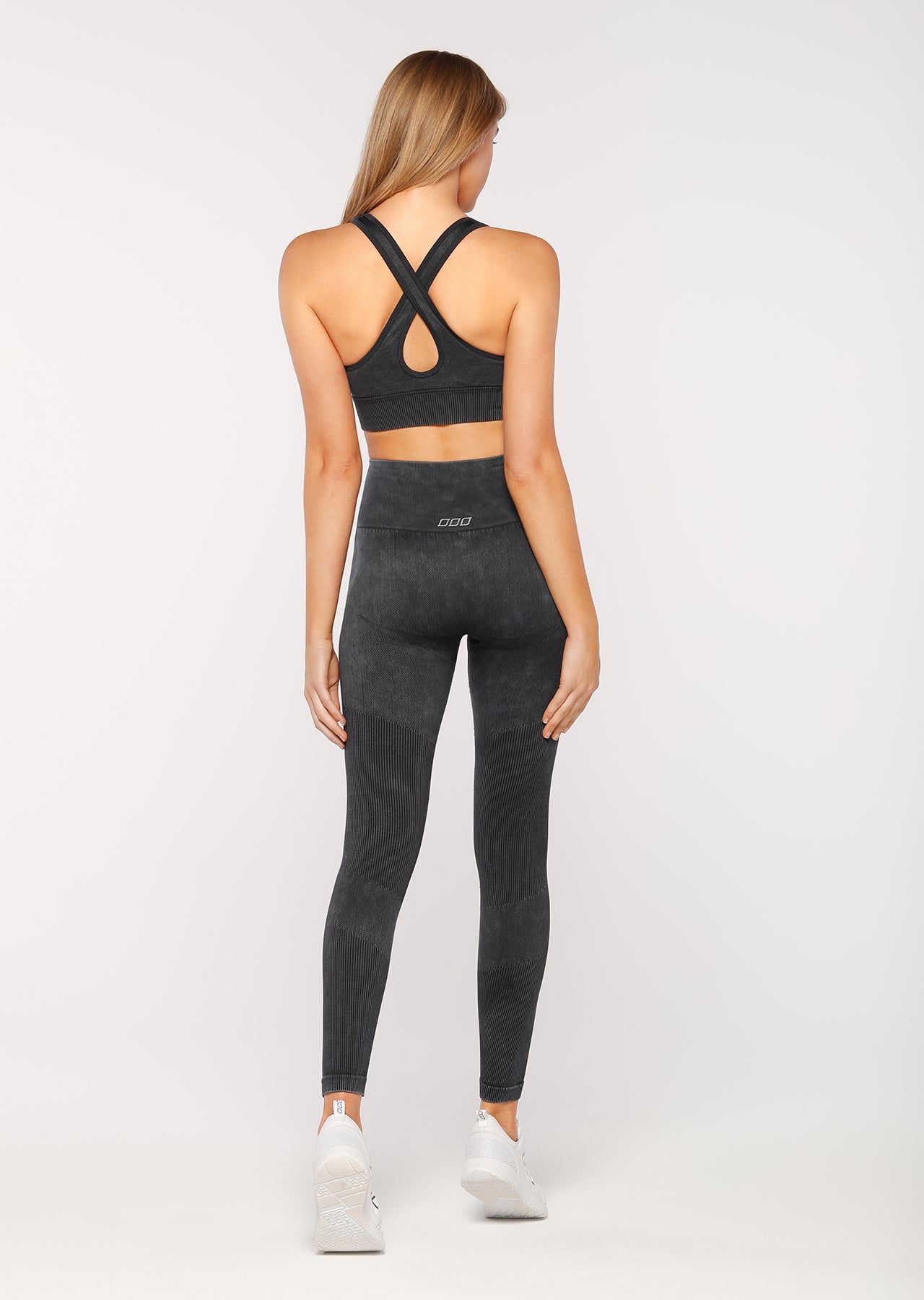 Lorna Jane Diamond Seamless F/L Tight - Washed Black