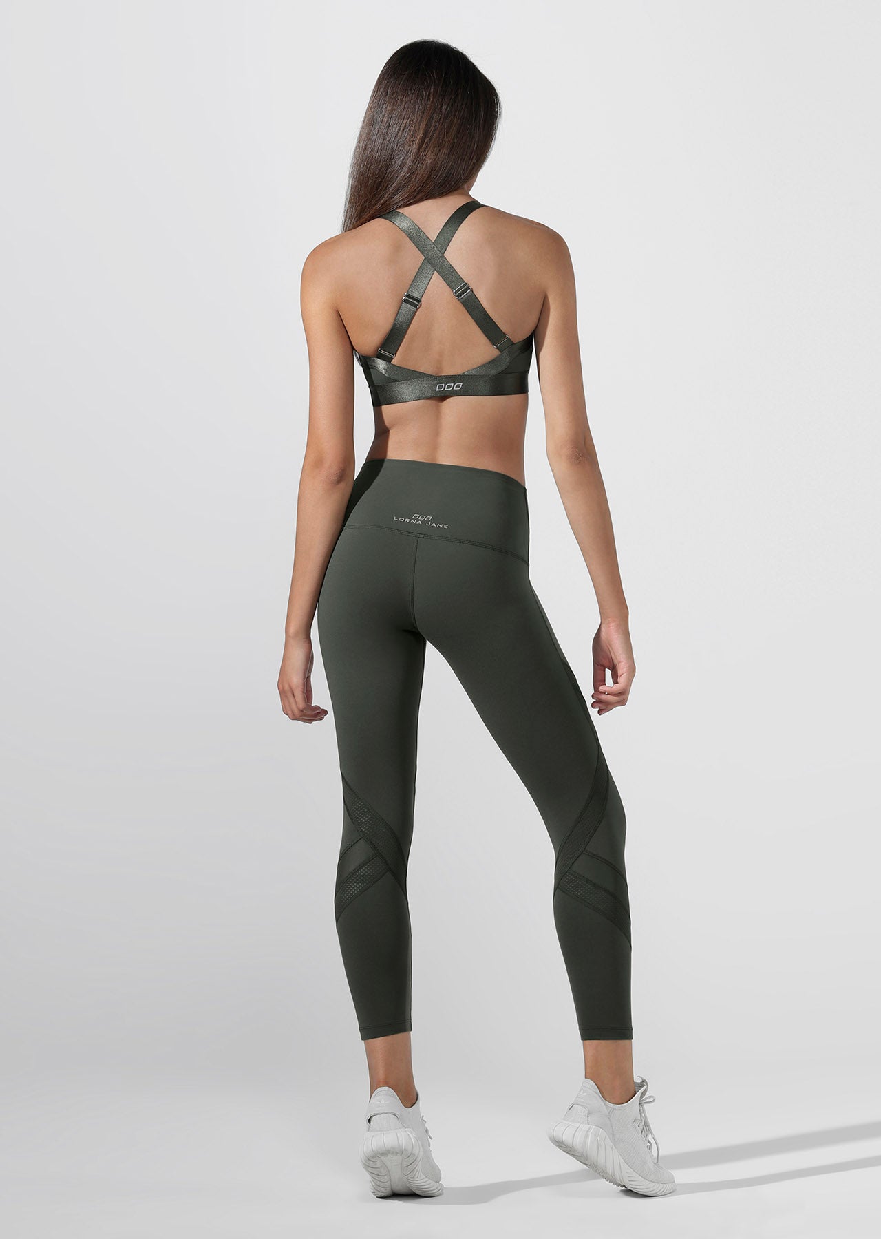 Lorna Jane Edge Core Ankle Biter Tight - Dark Safari