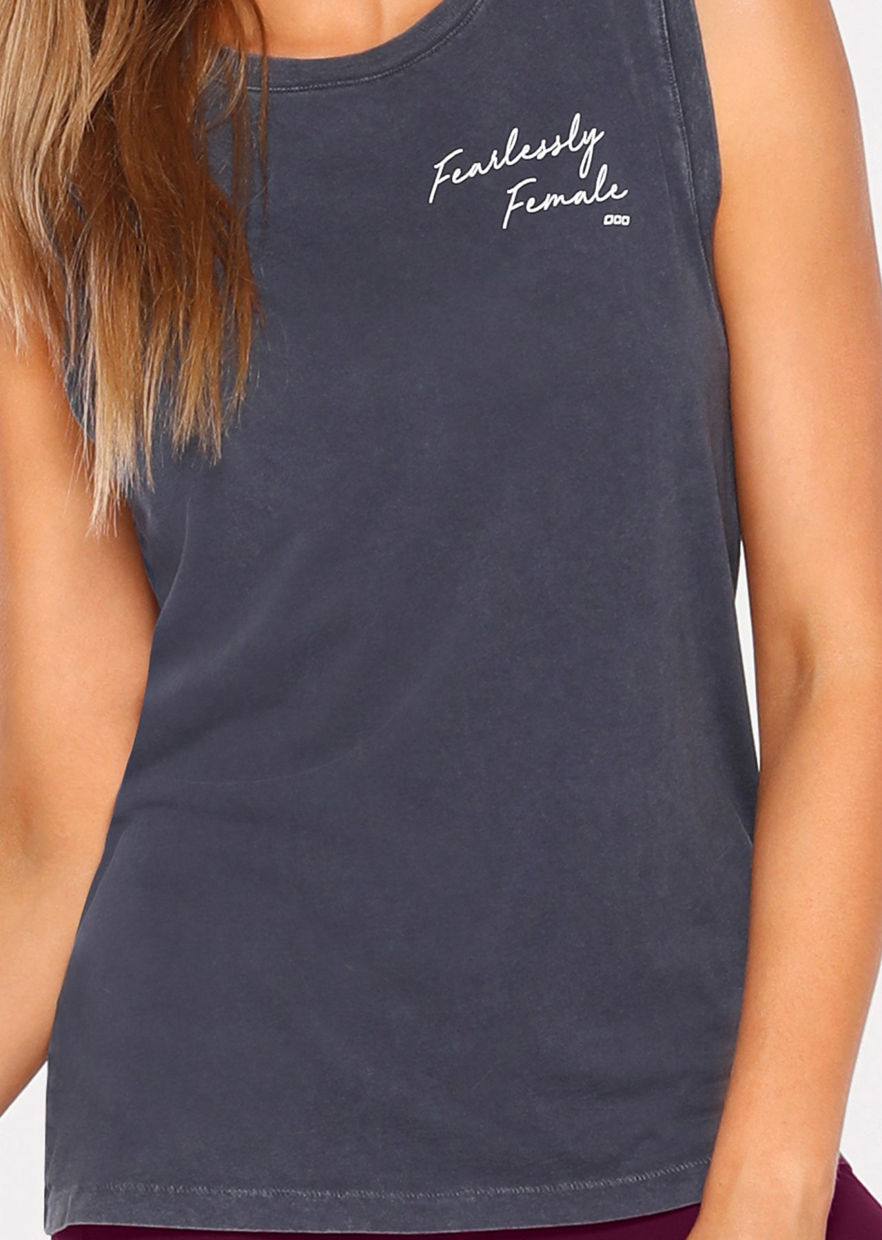 Lorna Jane Fearless Female Tank - Ash Blue