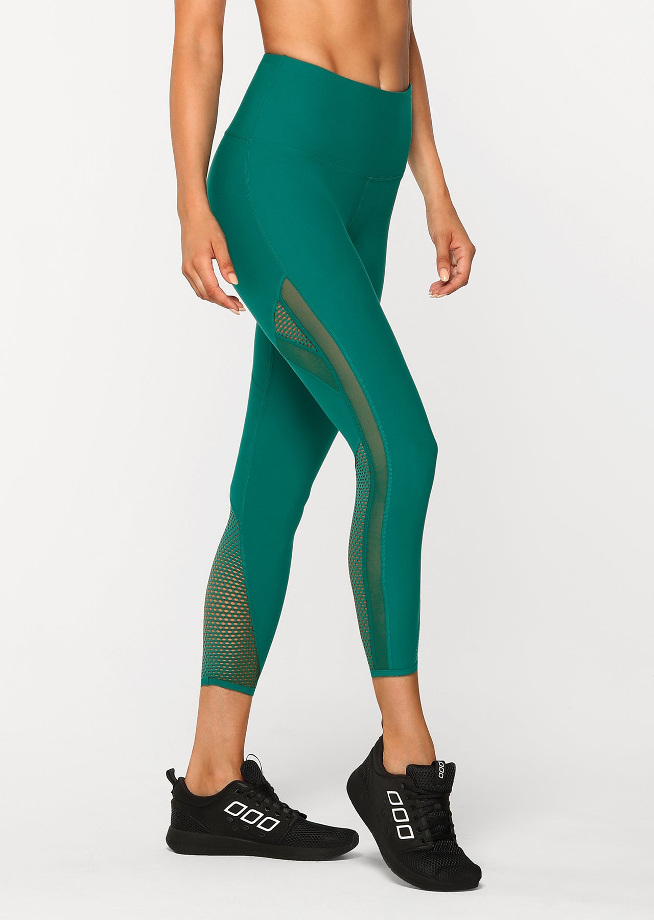 Lorna Jane Fierce Booty Support Ankle Biter Tight - Dark Teal