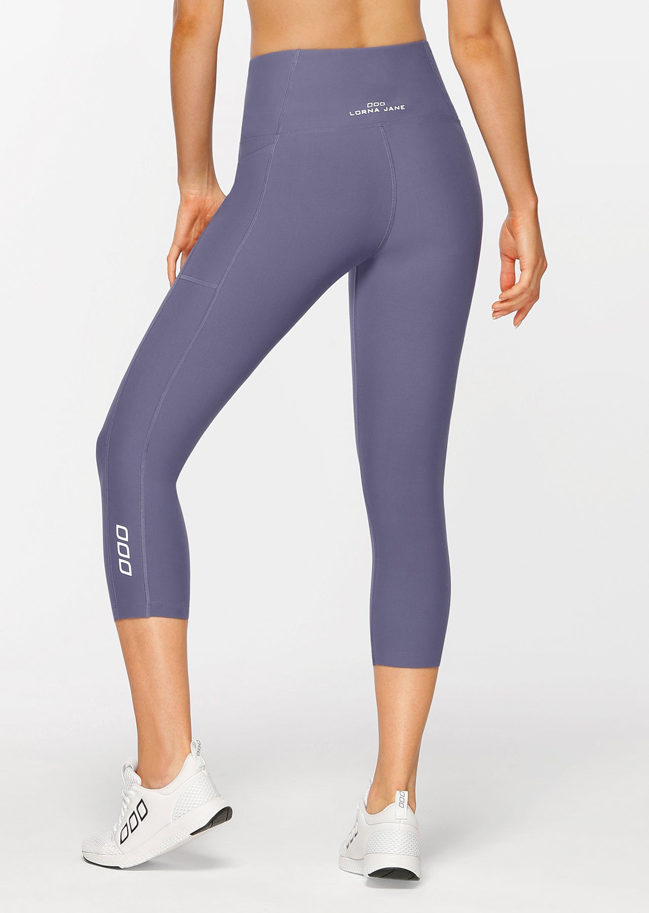 Lorna Jane Gym Ultimate Support 7/8 Tight - Ocean Grey