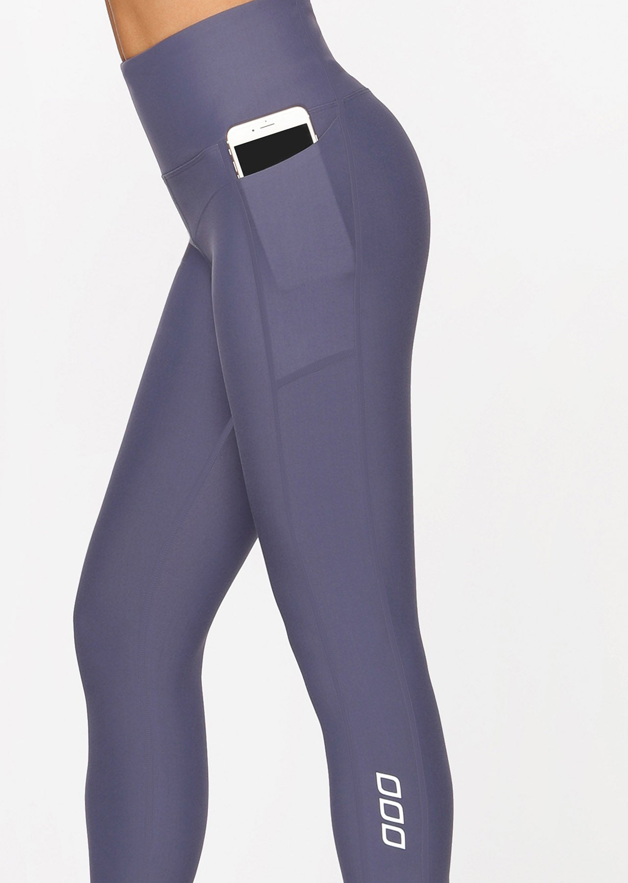 Lorna Jane Gym Ultimate Support 7/8 Tight - Ocean Grey