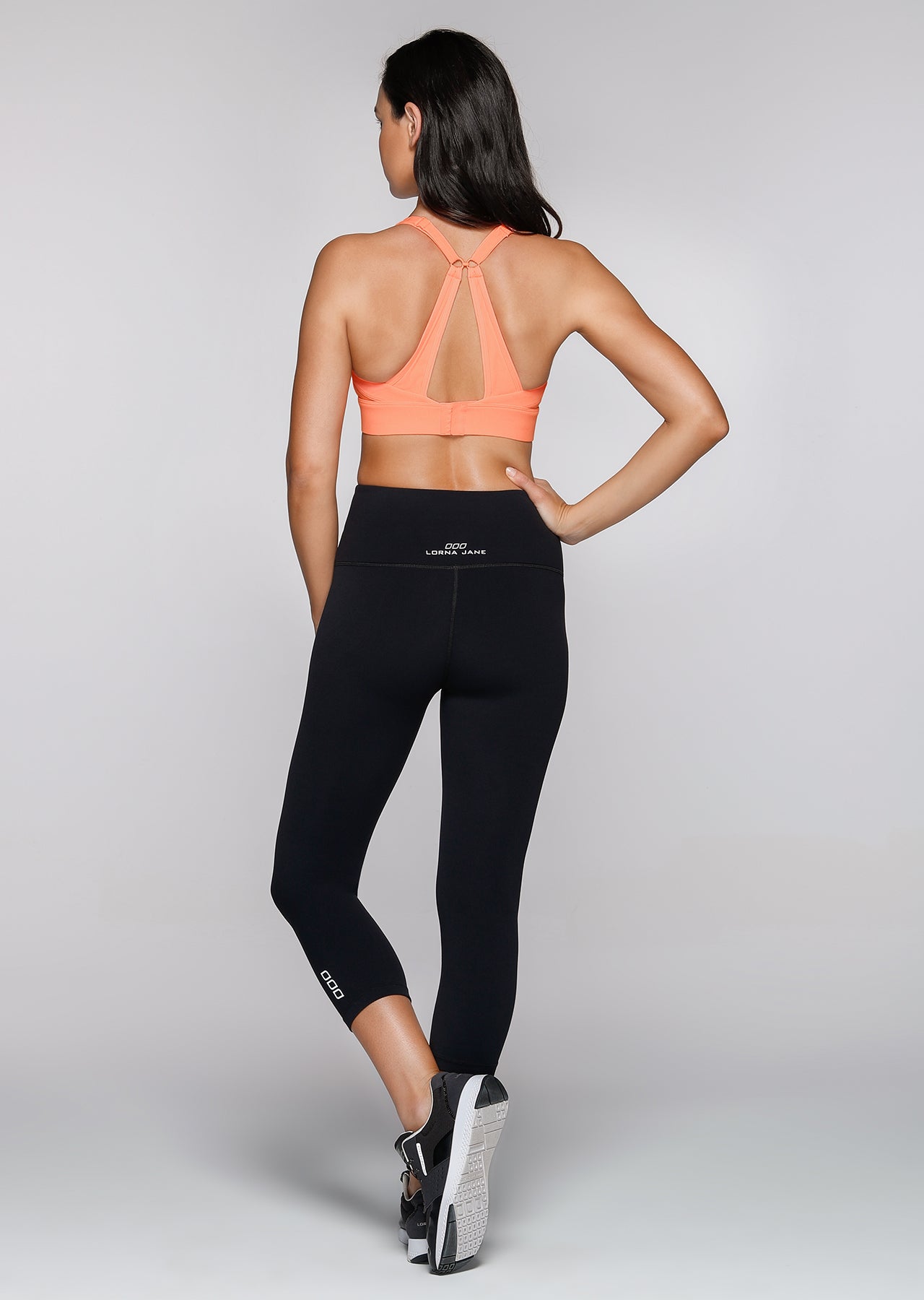 Lorna Jane High Intensity Sports Bra - Neon Peach Melba